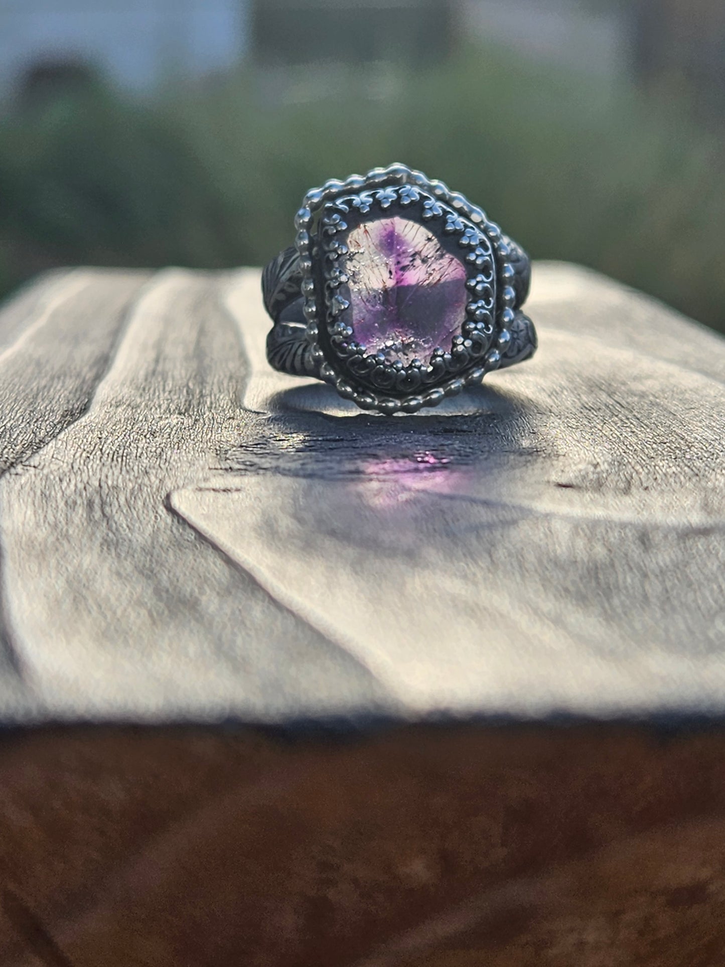 Super 7 Statement Ring, size 10
