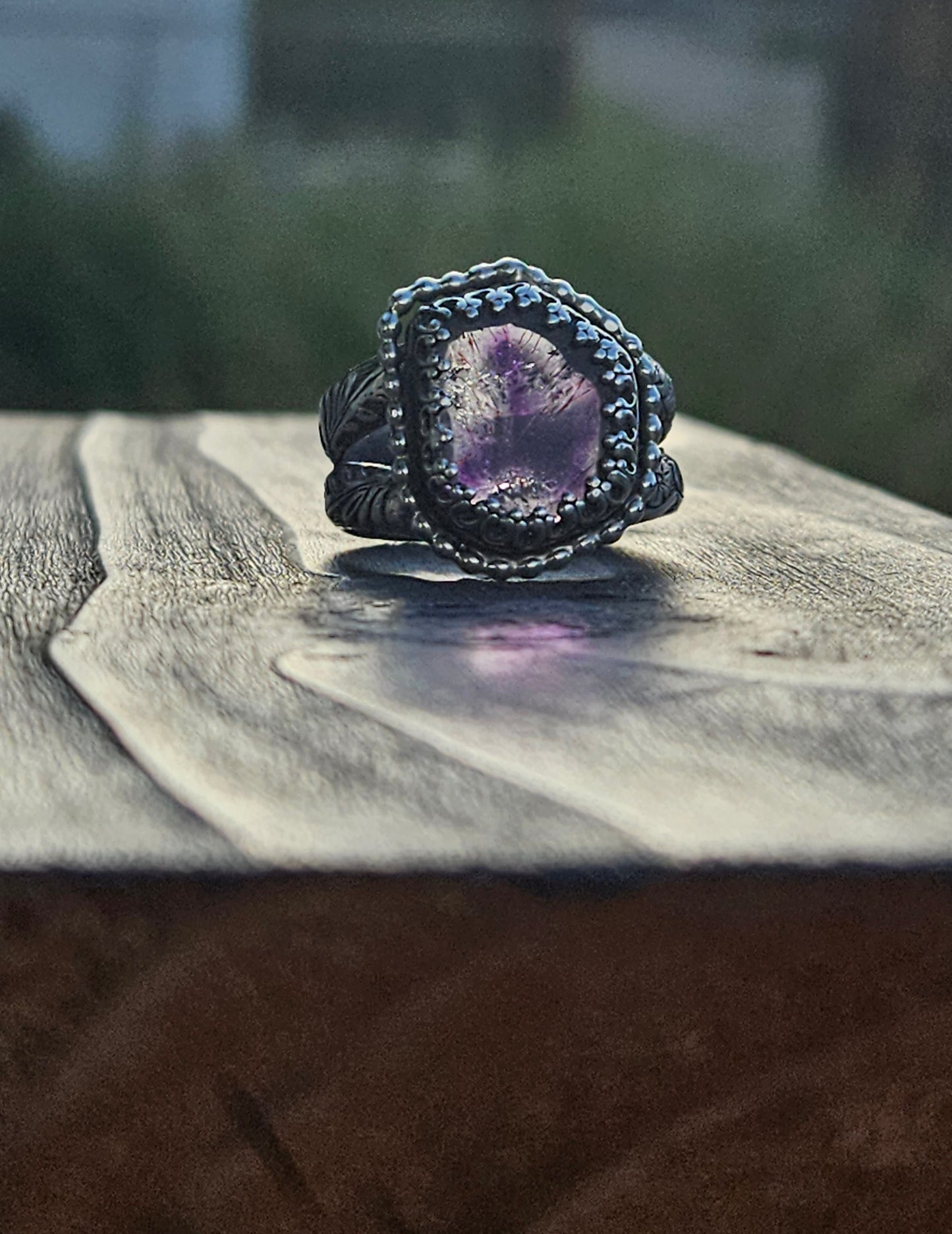Super 7 Statement Ring, size 10