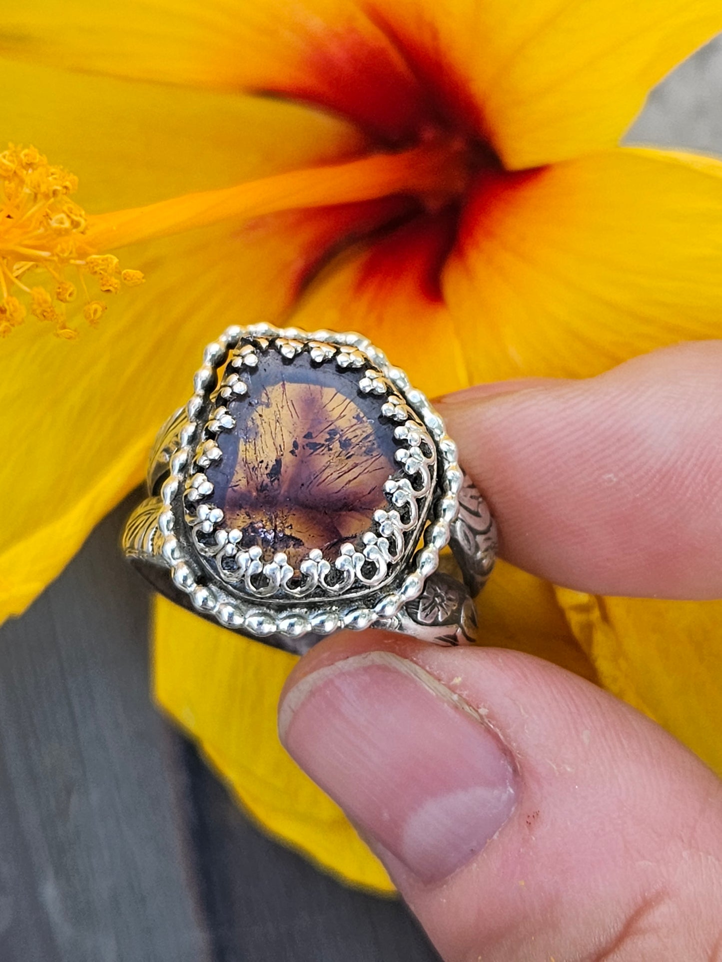 Super 7 Statement Ring, size 10