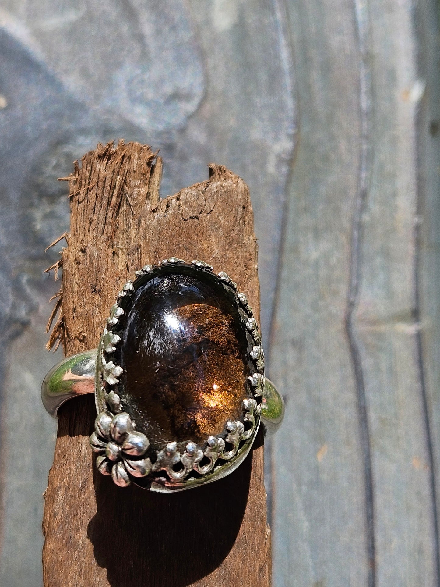 Smokey Quartz Ring, Size 8