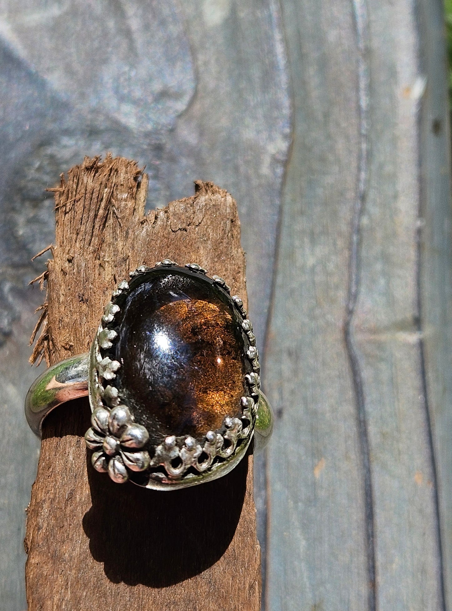 Smokey Quartz Ring, Size 8
