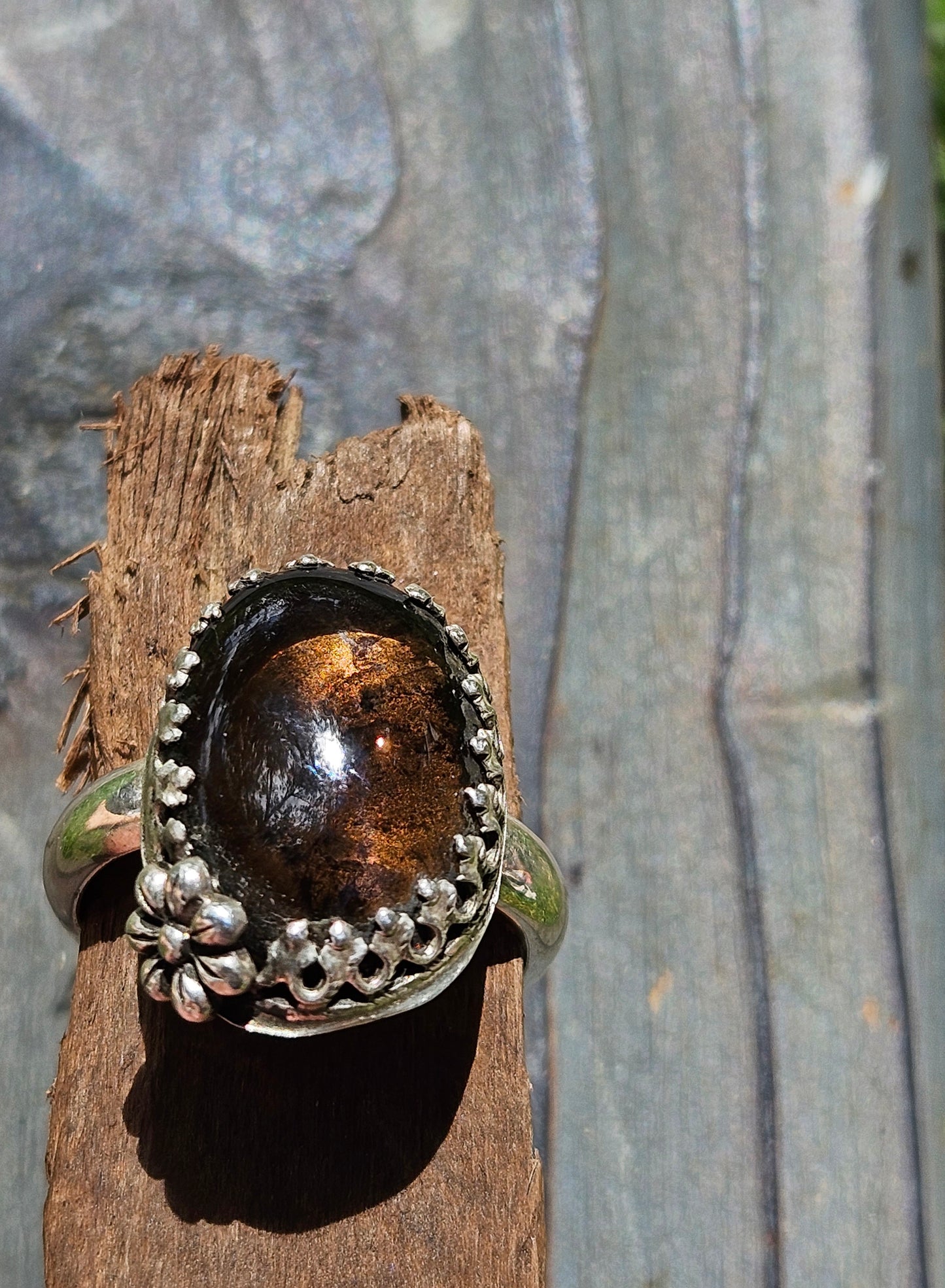 Smokey Quartz Ring, Size 8