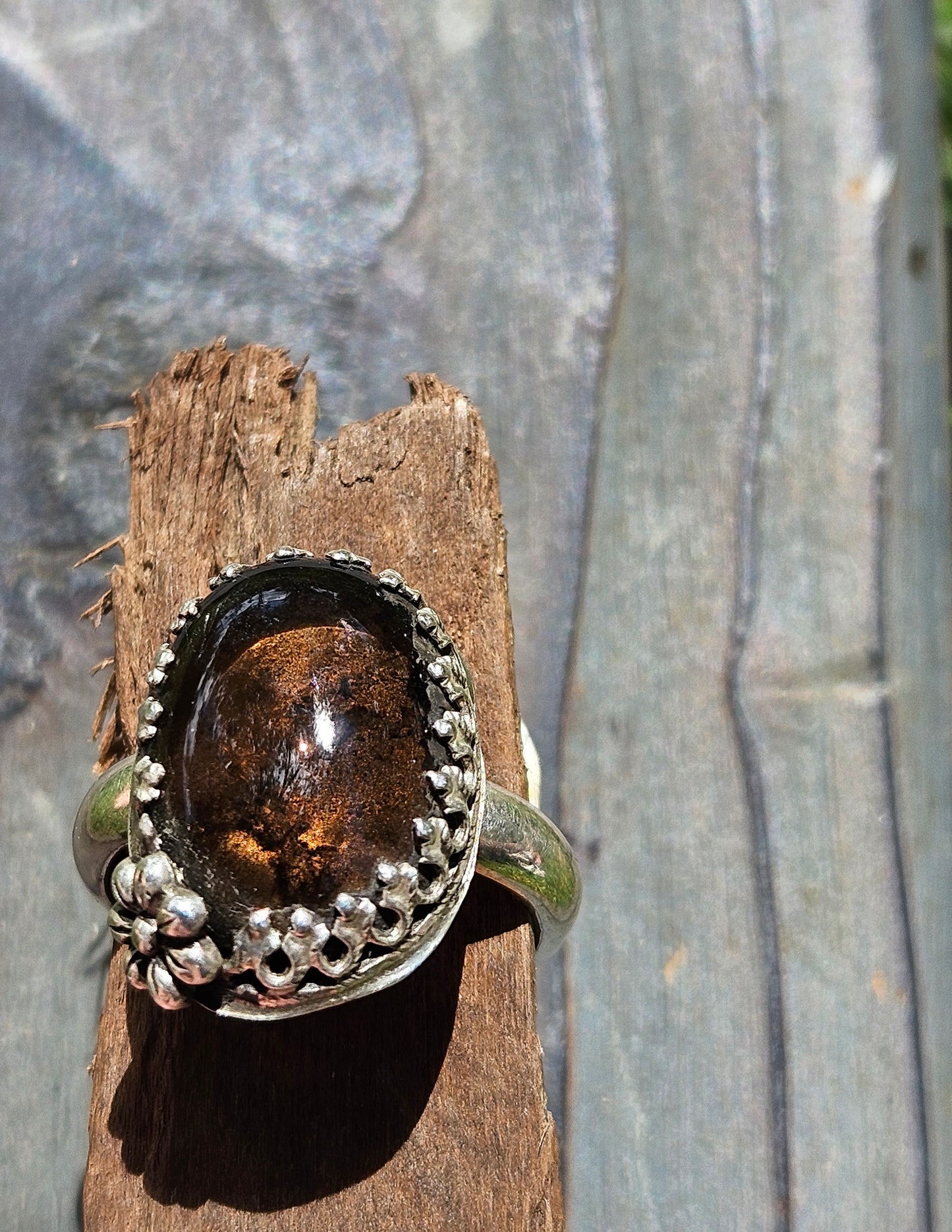 Smokey Quartz Ring, Size 8