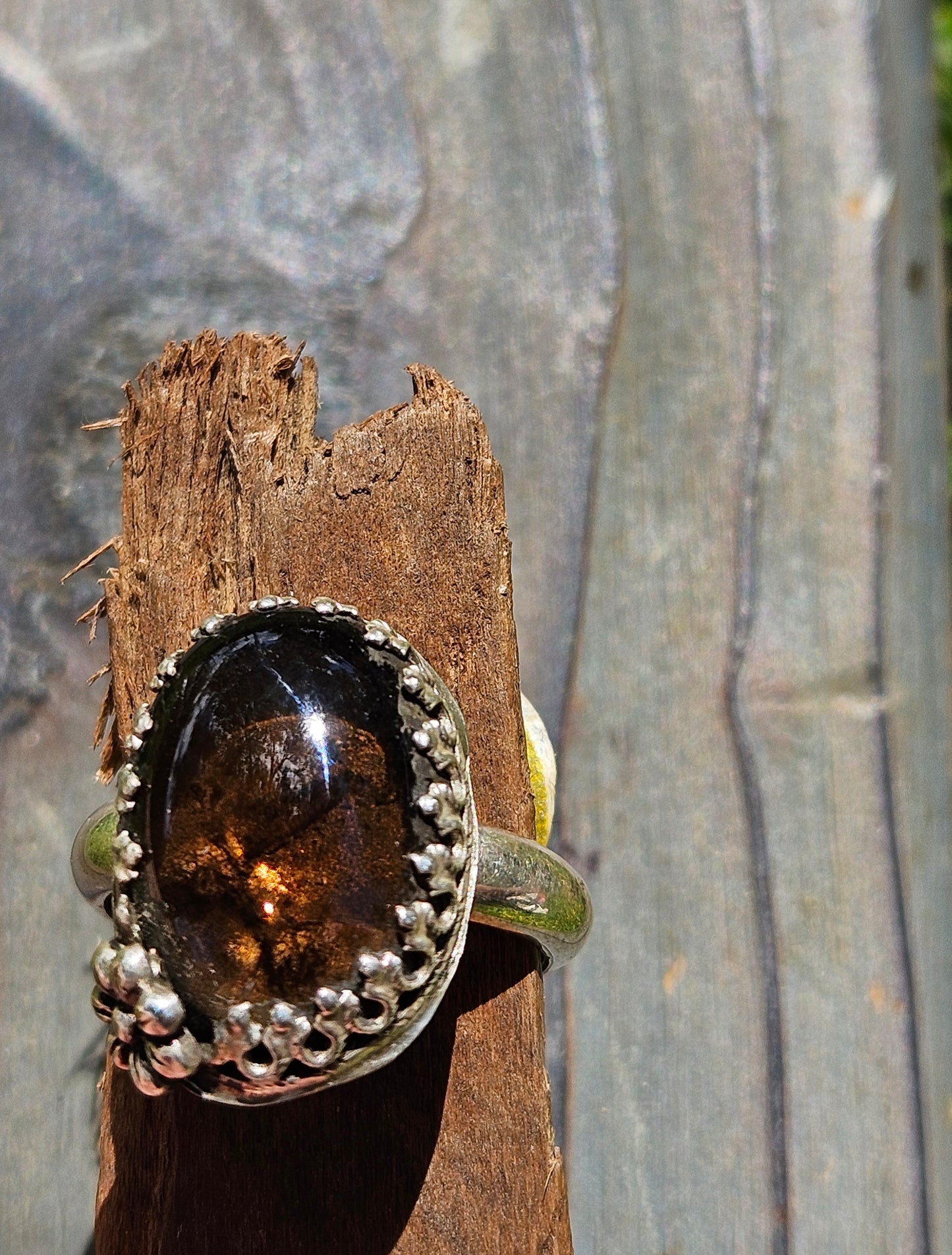 Smokey Quartz Ring, Size 8