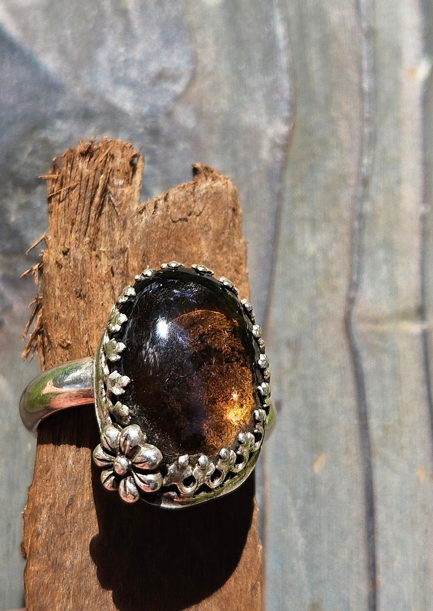 Smokey Quartz Ring, Size 8