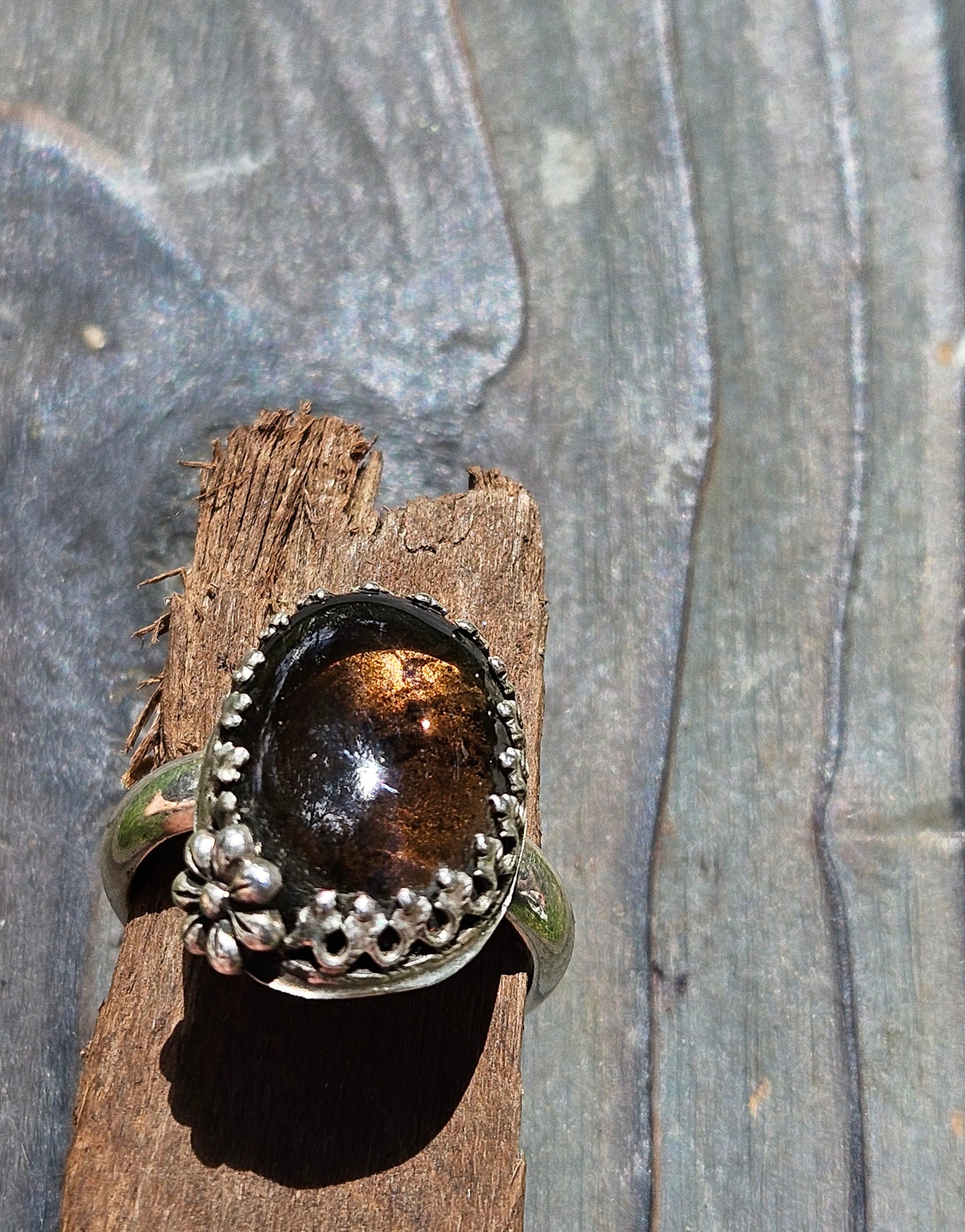 Smokey Quartz Ring, Size 8