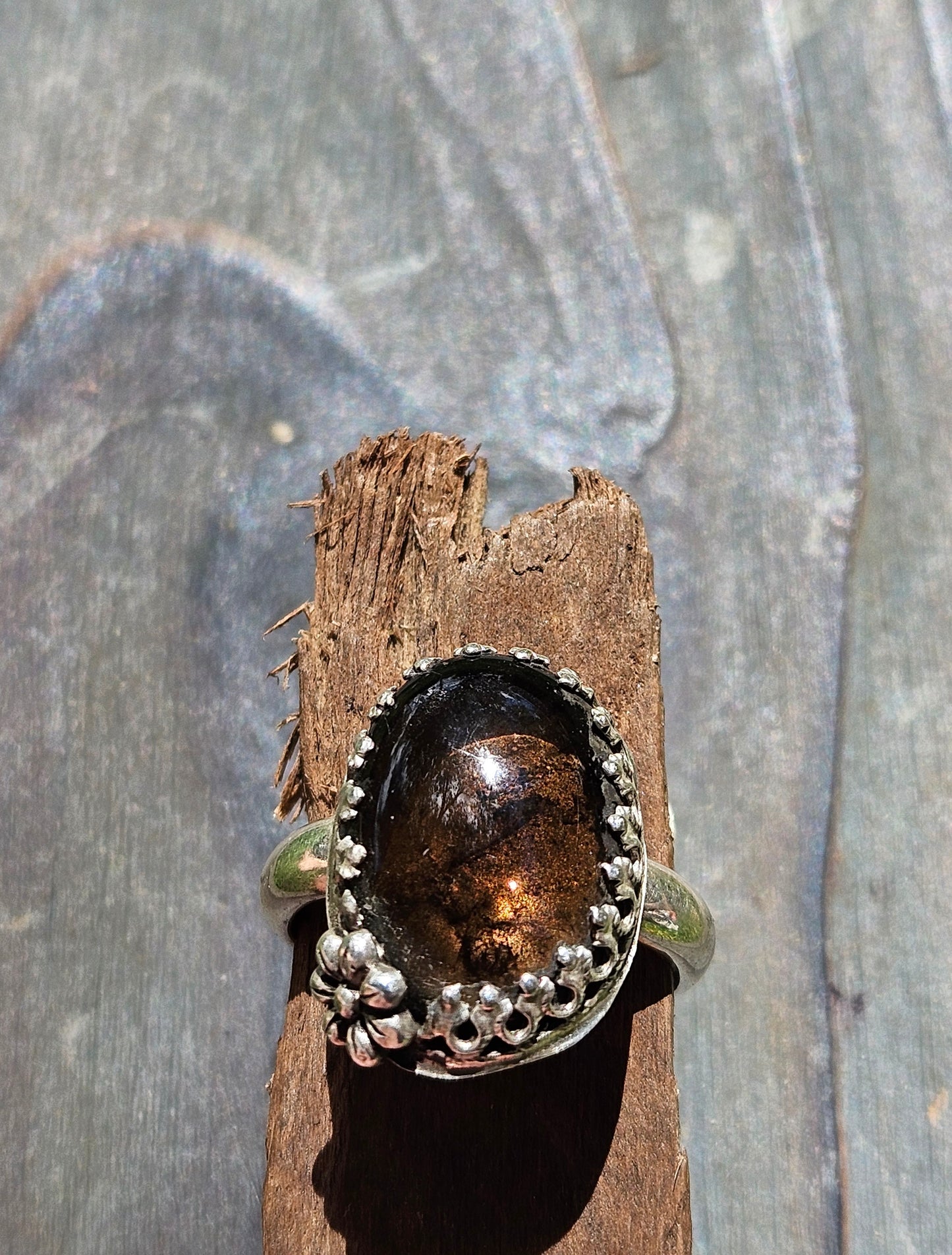 Smokey Quartz Ring, Size 8