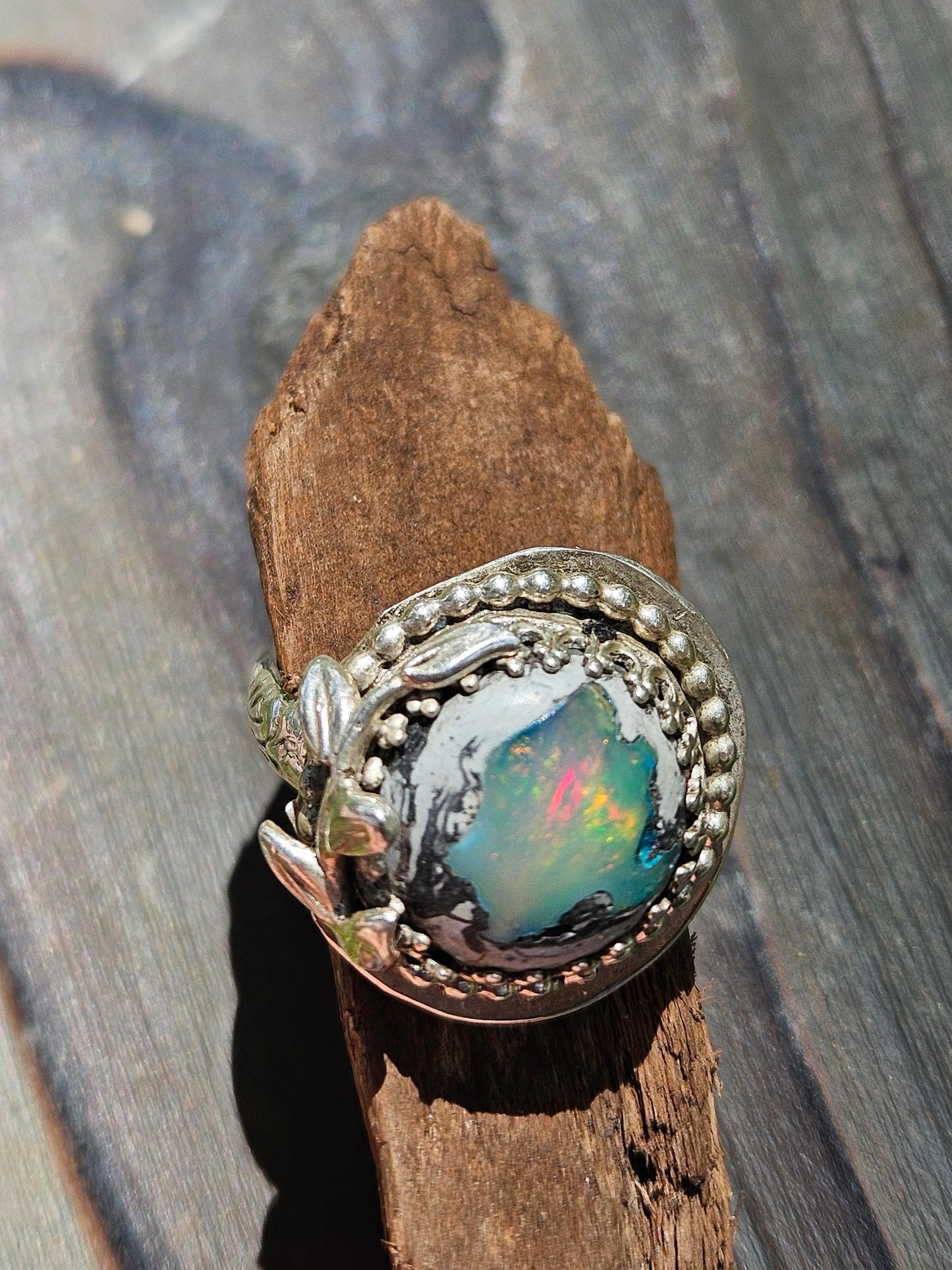 Galaxy Opal Vines, Ring Size 10