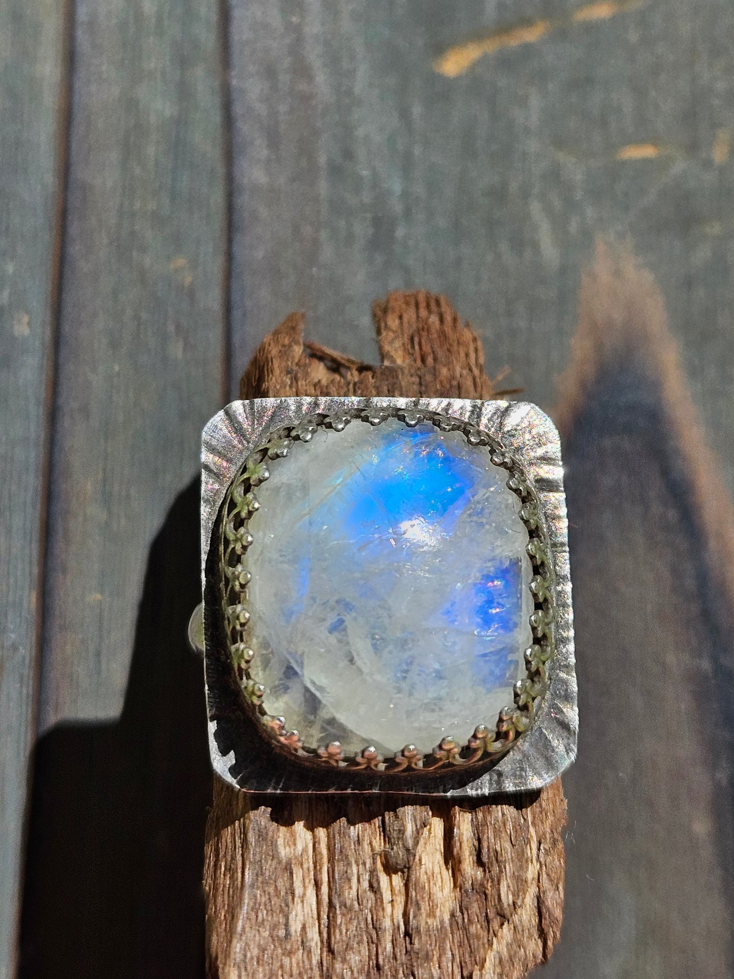 Moonstone Statement Ring, 8
