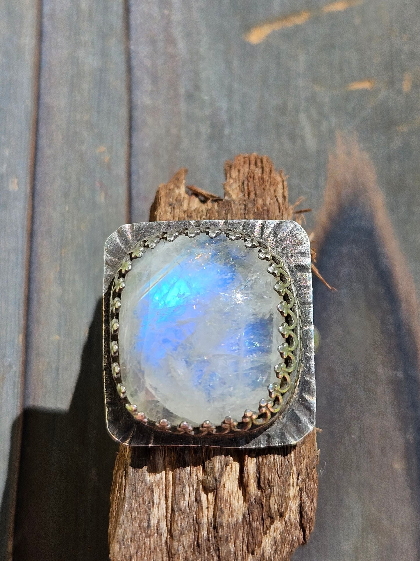 Moonstone Statement Ring, 8