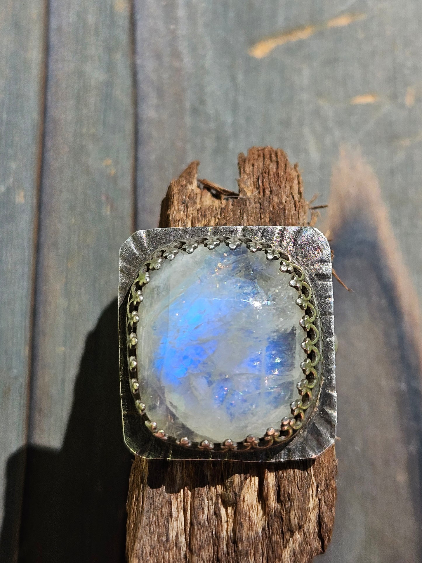 Moonstone Statement Ring, 8