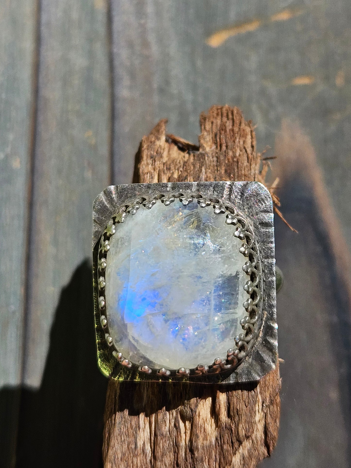 Moonstone Statement Ring, 8