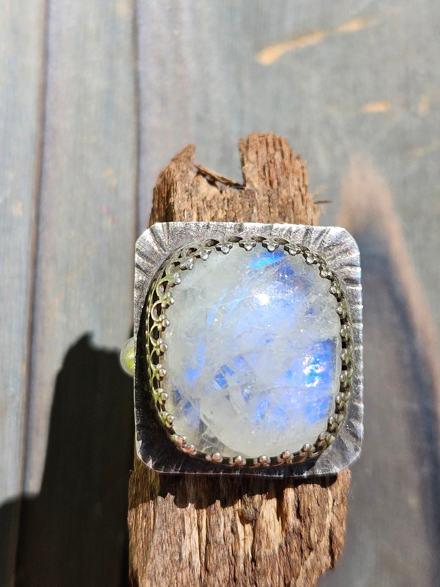 Moonstone Statement Ring, 8