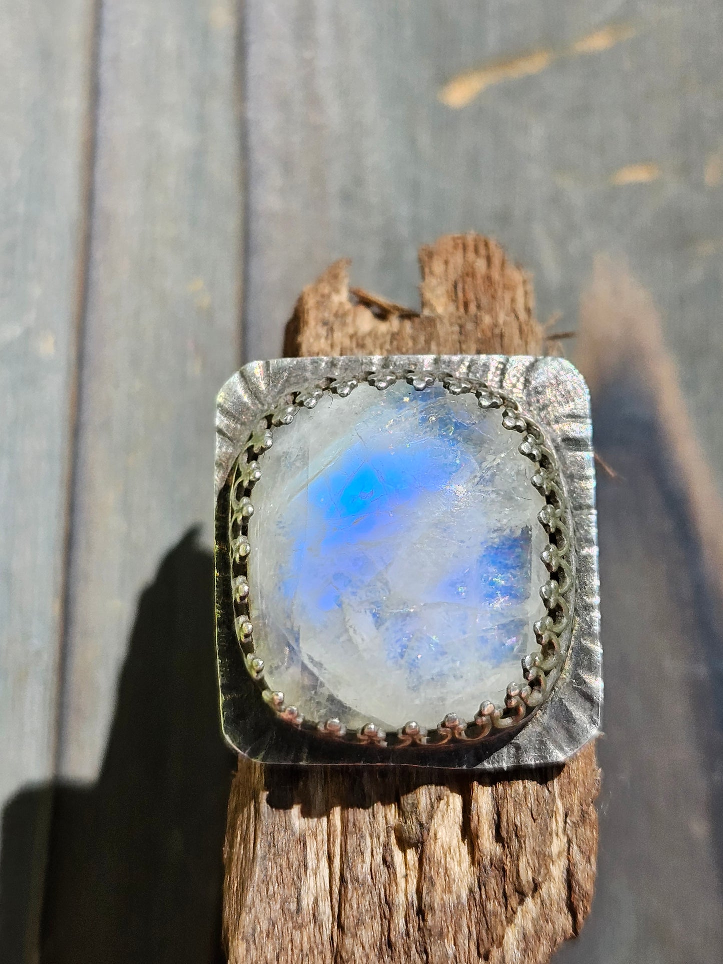 Moonstone Statement Ring, 8