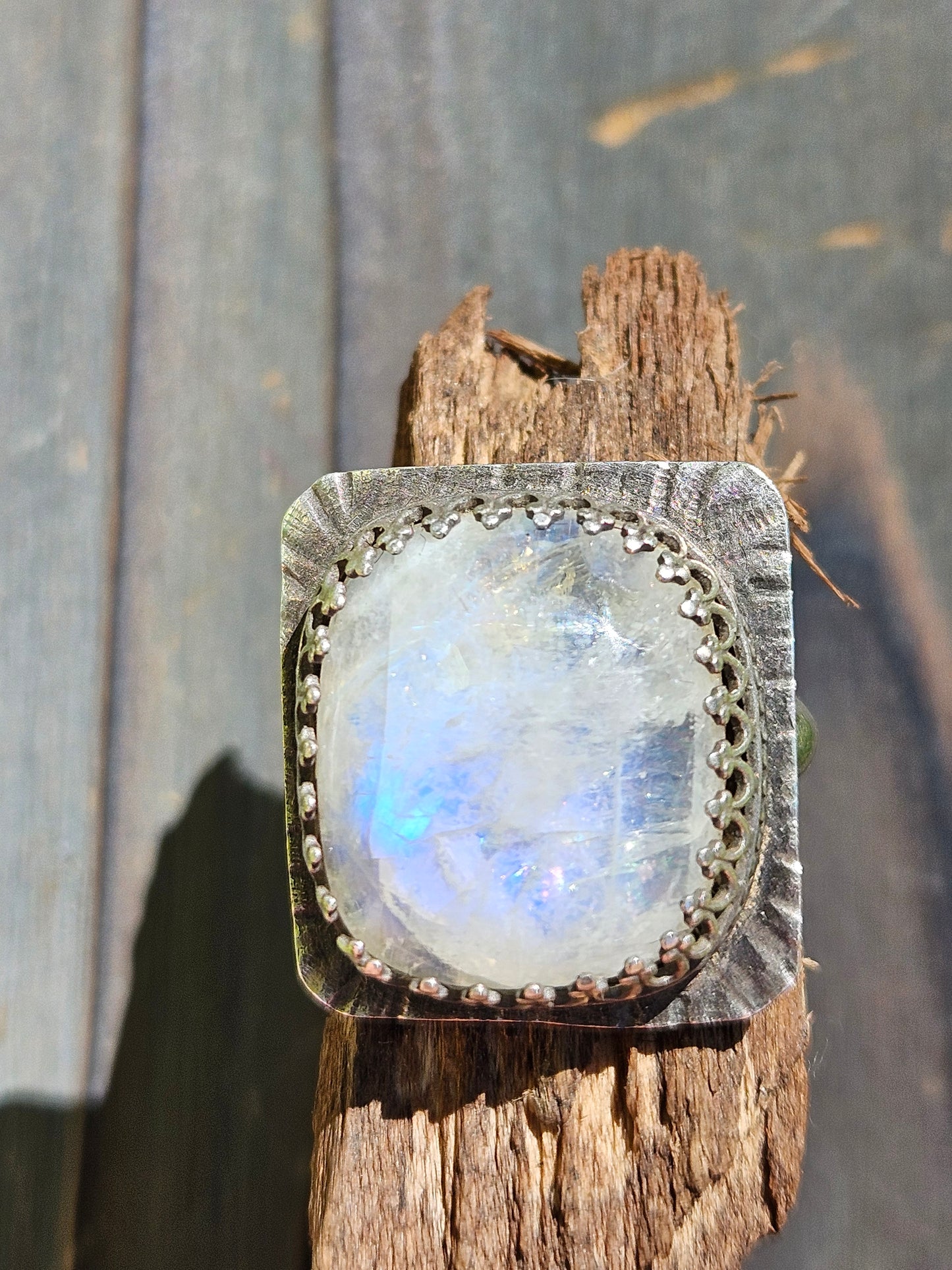 Moonstone Statement Ring, 8
