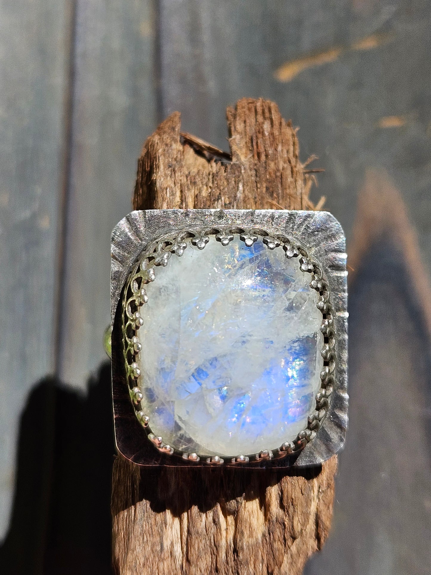 Moonstone Statement Ring, 8