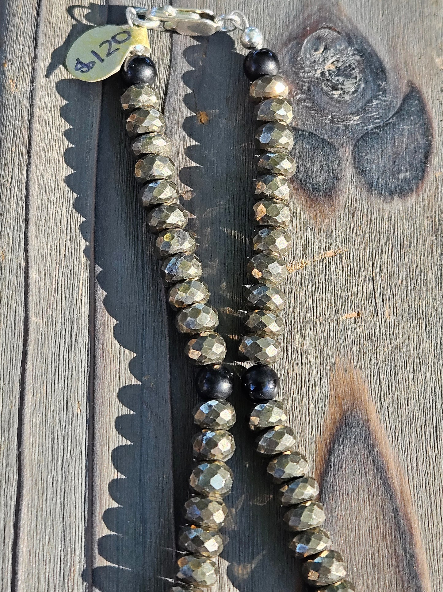 Pyrite and Onyx Necklace