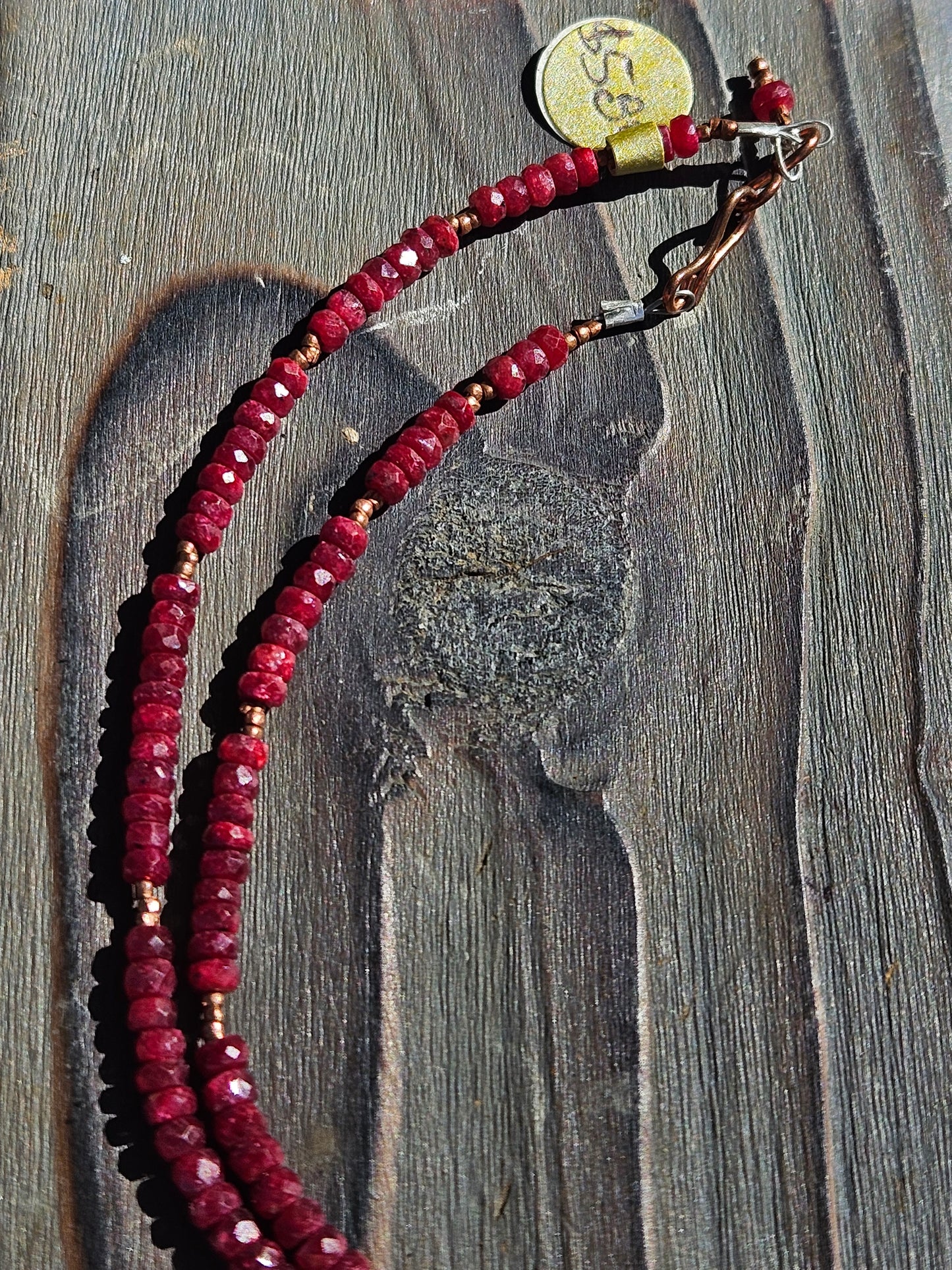 Ruby and Copper Necklace