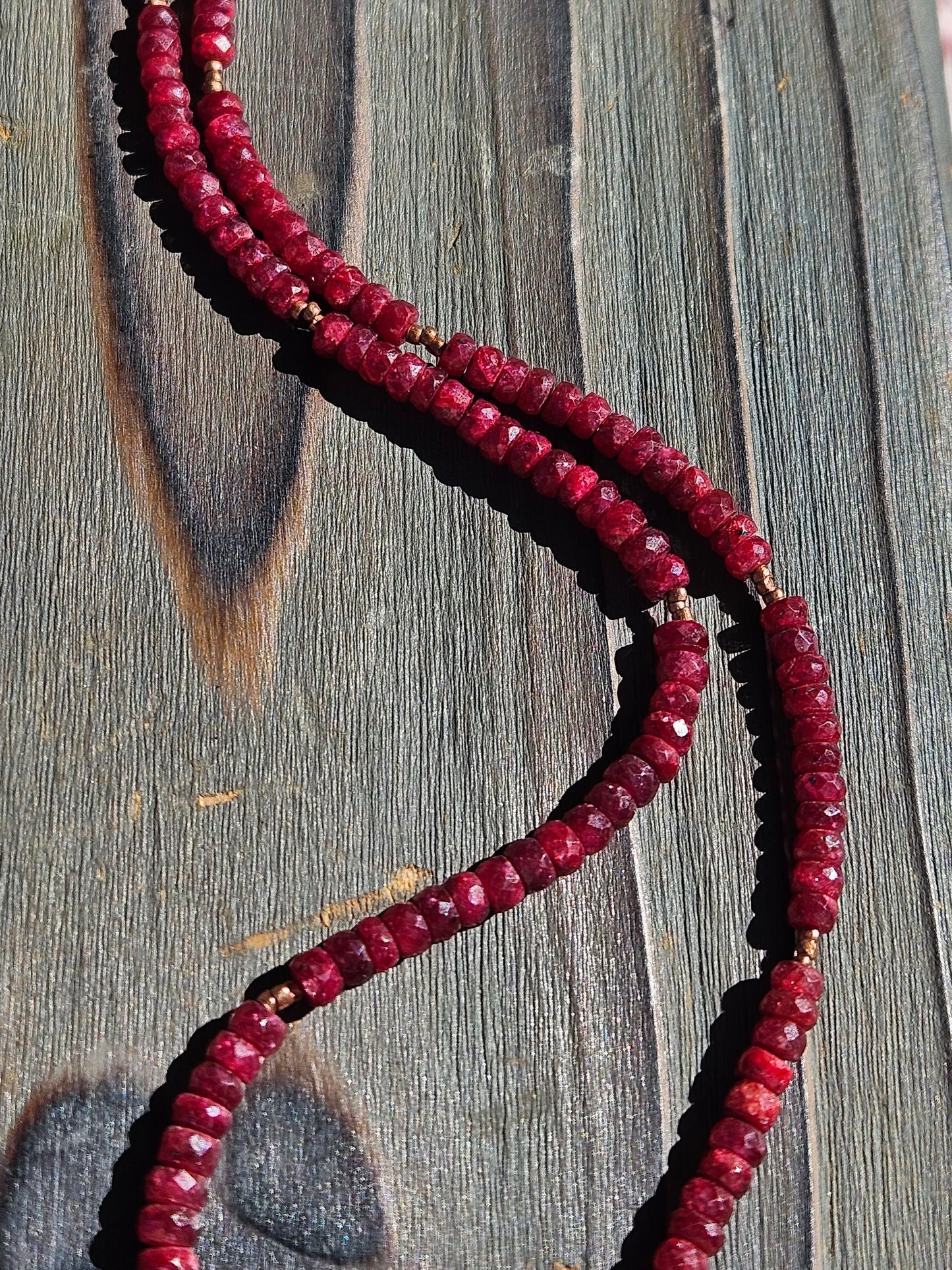 Ruby and Copper Necklace