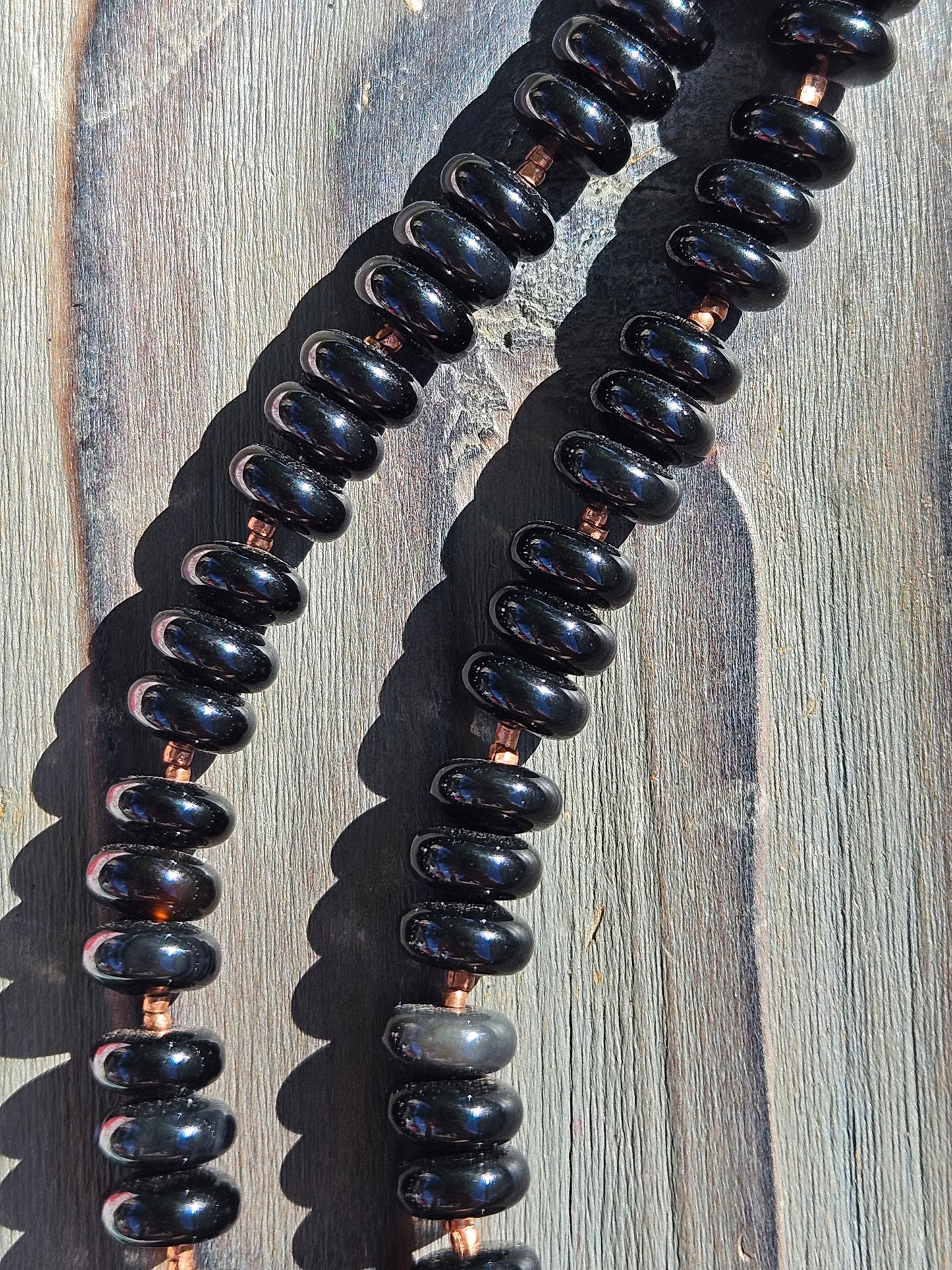 Black Onyx and Copper Necklace