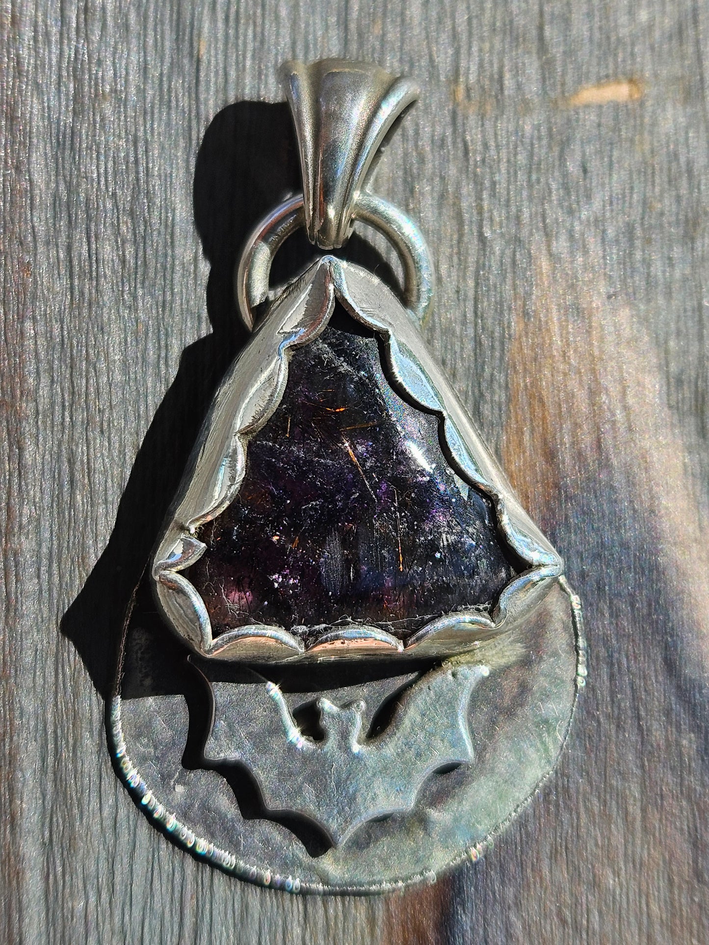Super 7 and Bat Pendant
