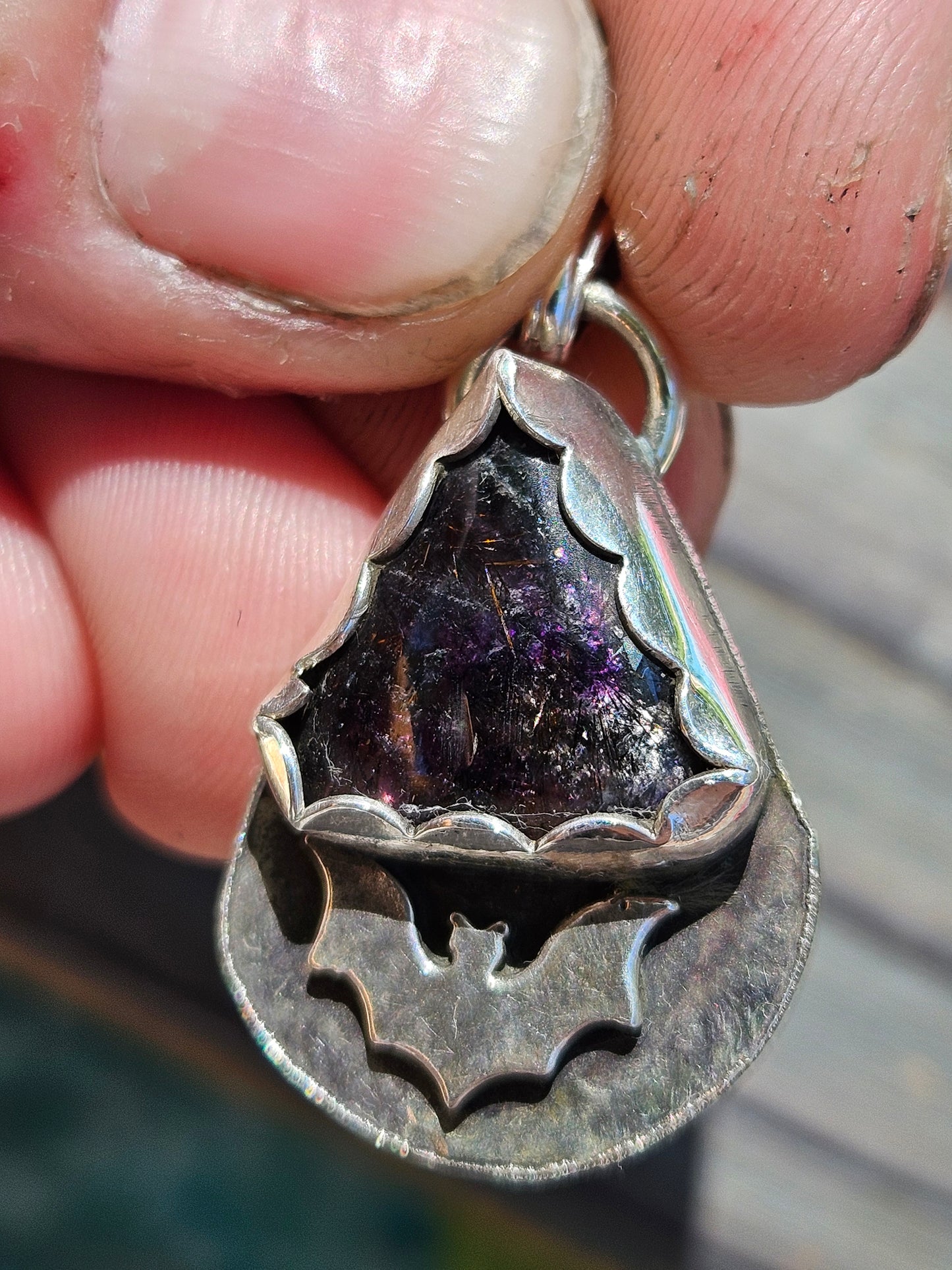 Super 7 and Bat Pendant