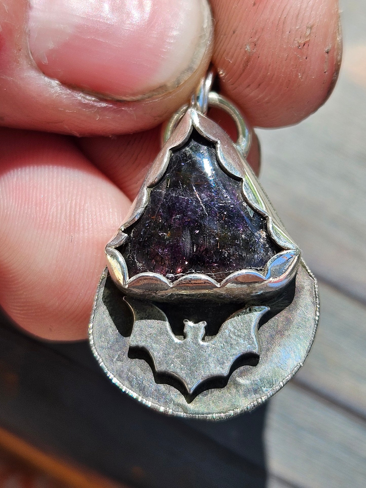 Super 7 and Bat Pendant