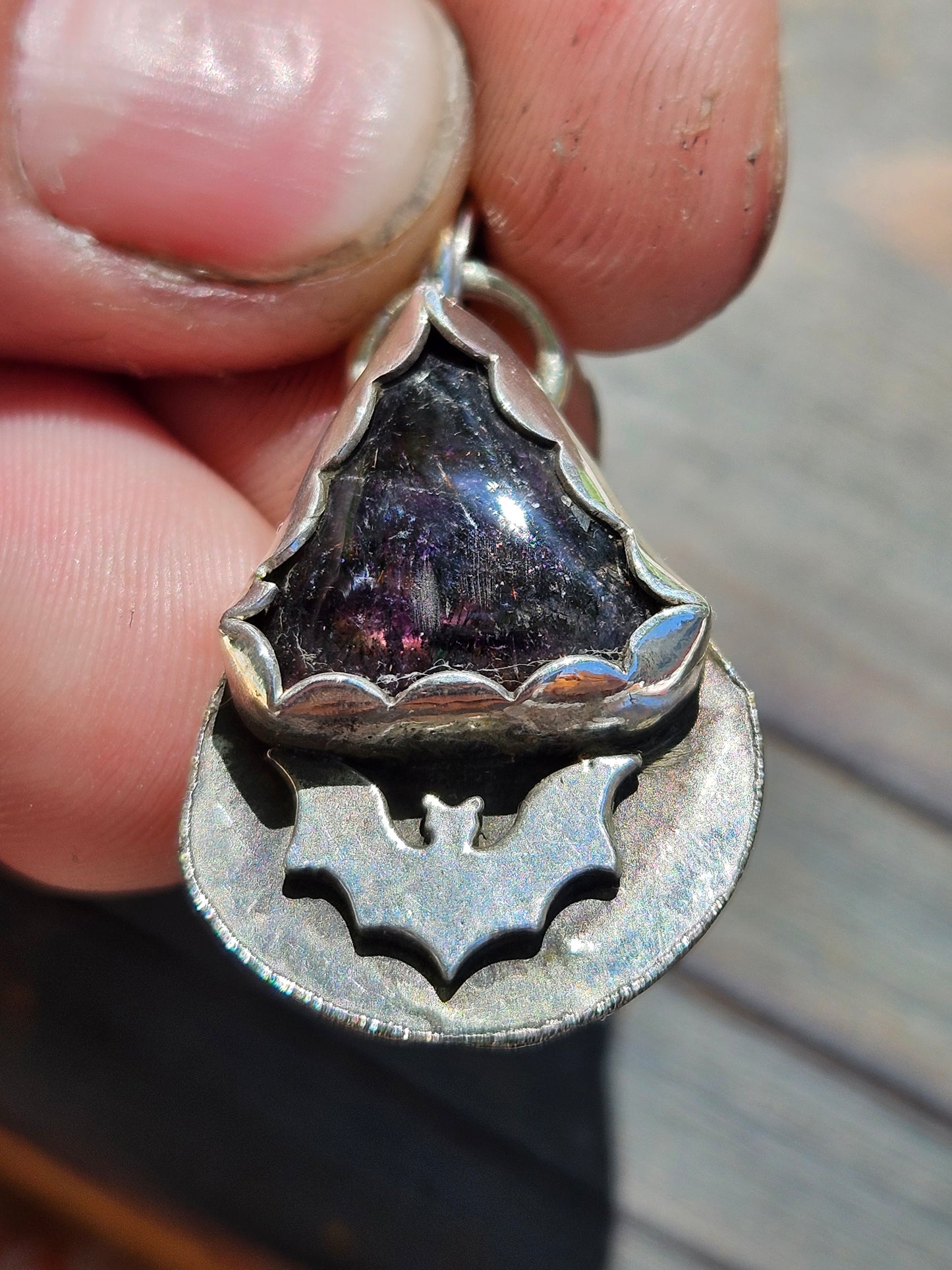Super 7 and Bat Pendant