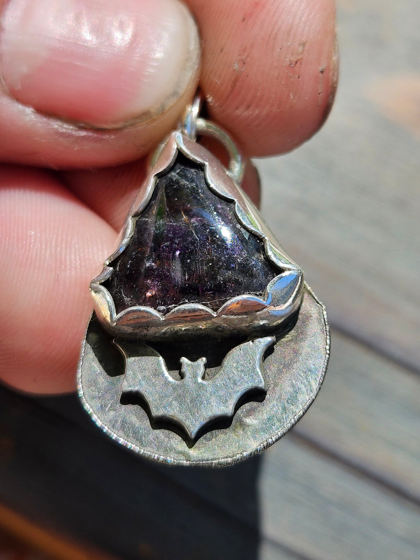 Super 7 and Bat Pendant