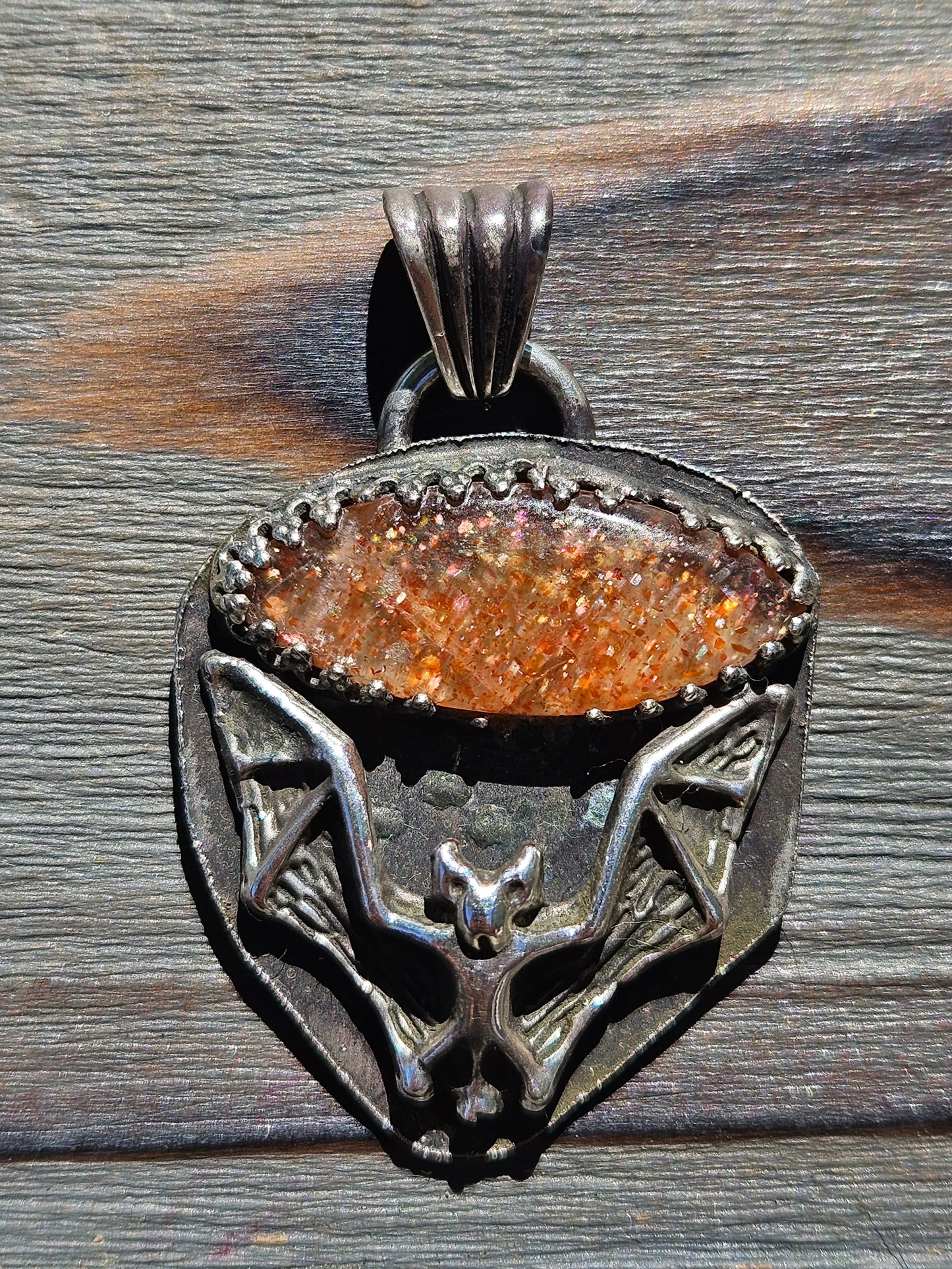 "Batty" Sunstone Pendant