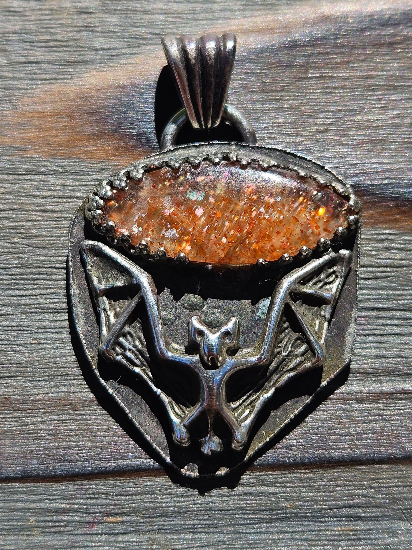 "Batty" Sunstone Pendant