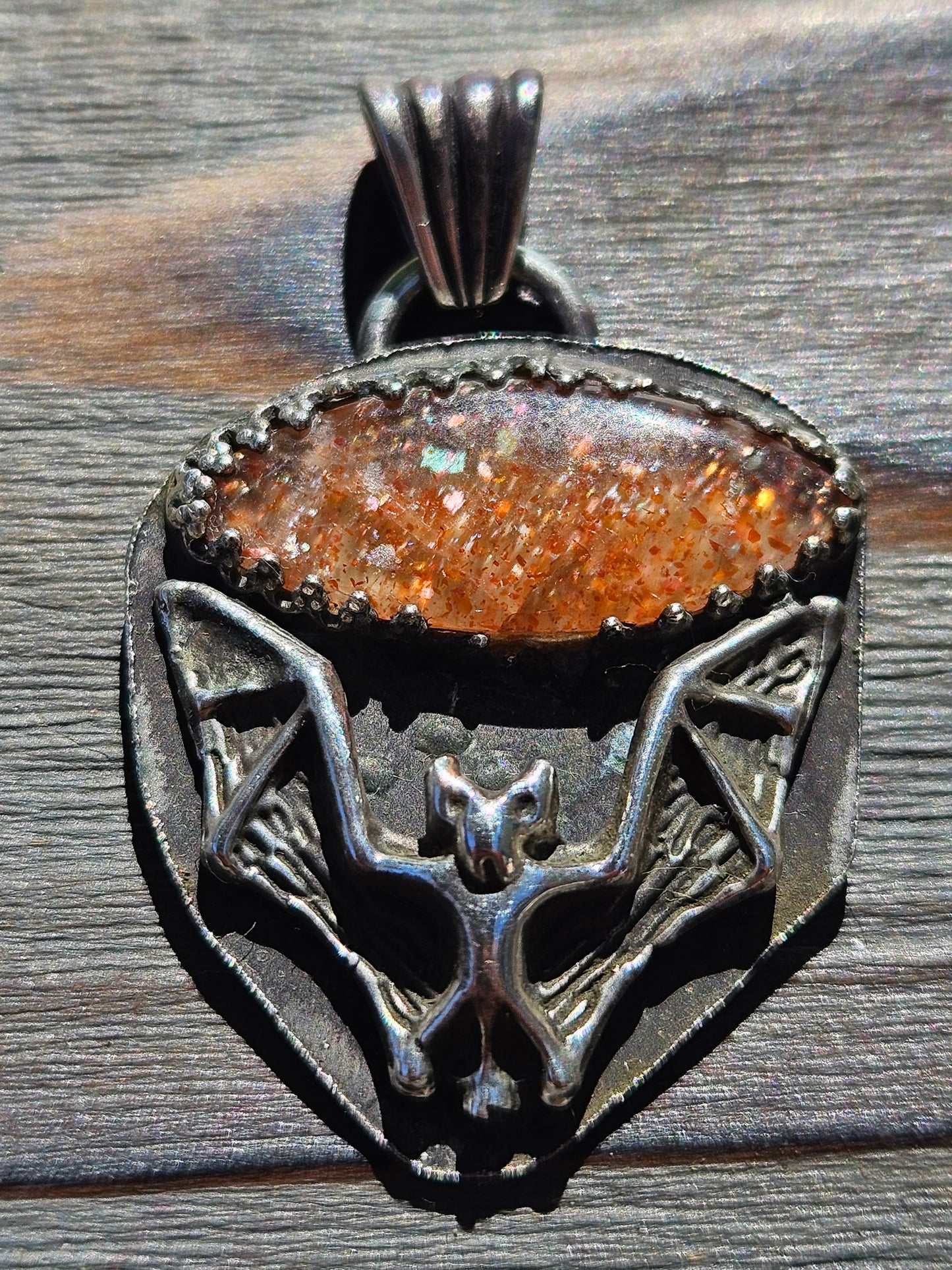 "Batty" Sunstone Pendant