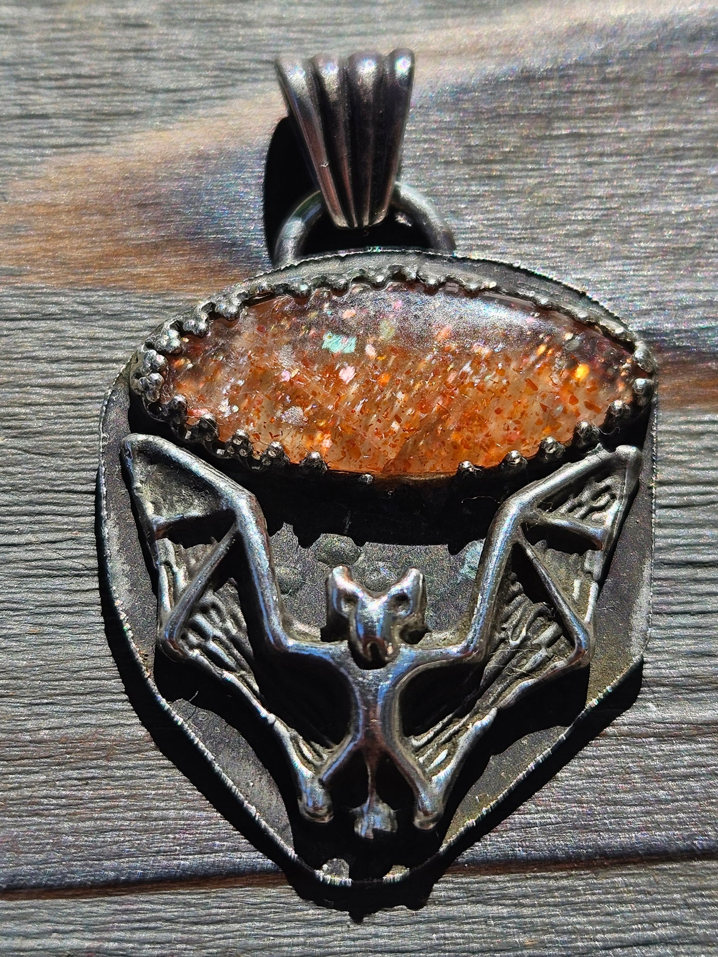 "Batty" Sunstone Pendant