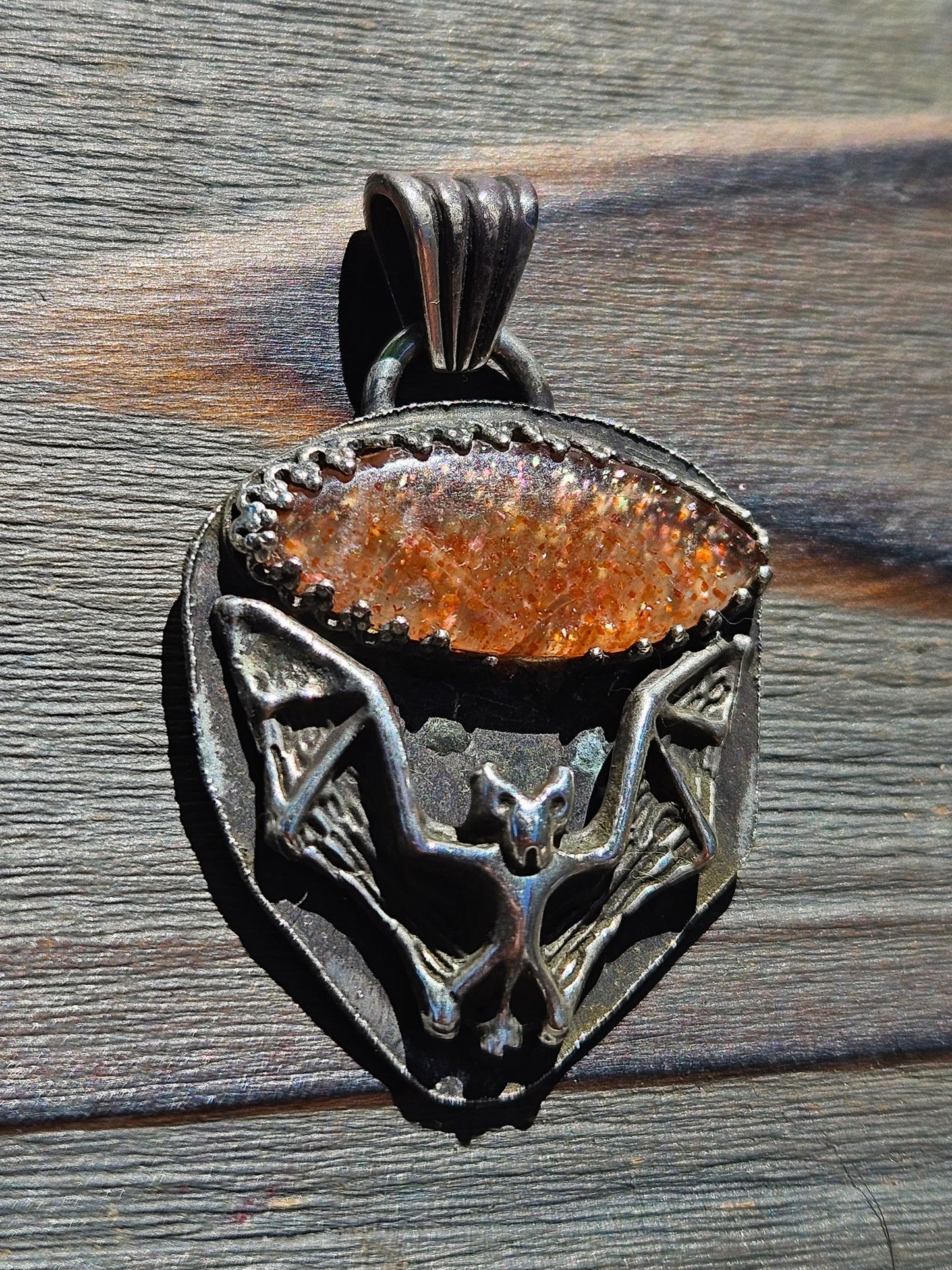 "Batty" Sunstone Pendant