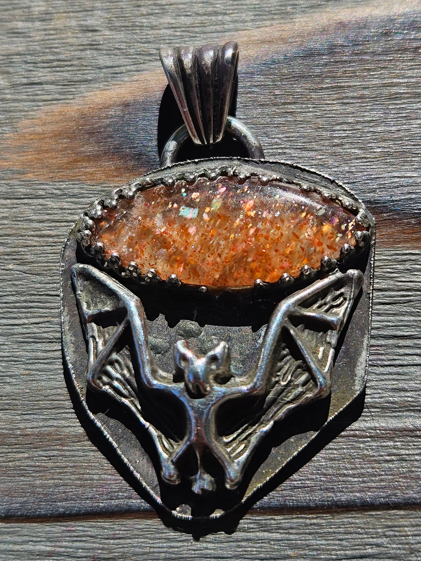 "Batty" Sunstone Pendant
