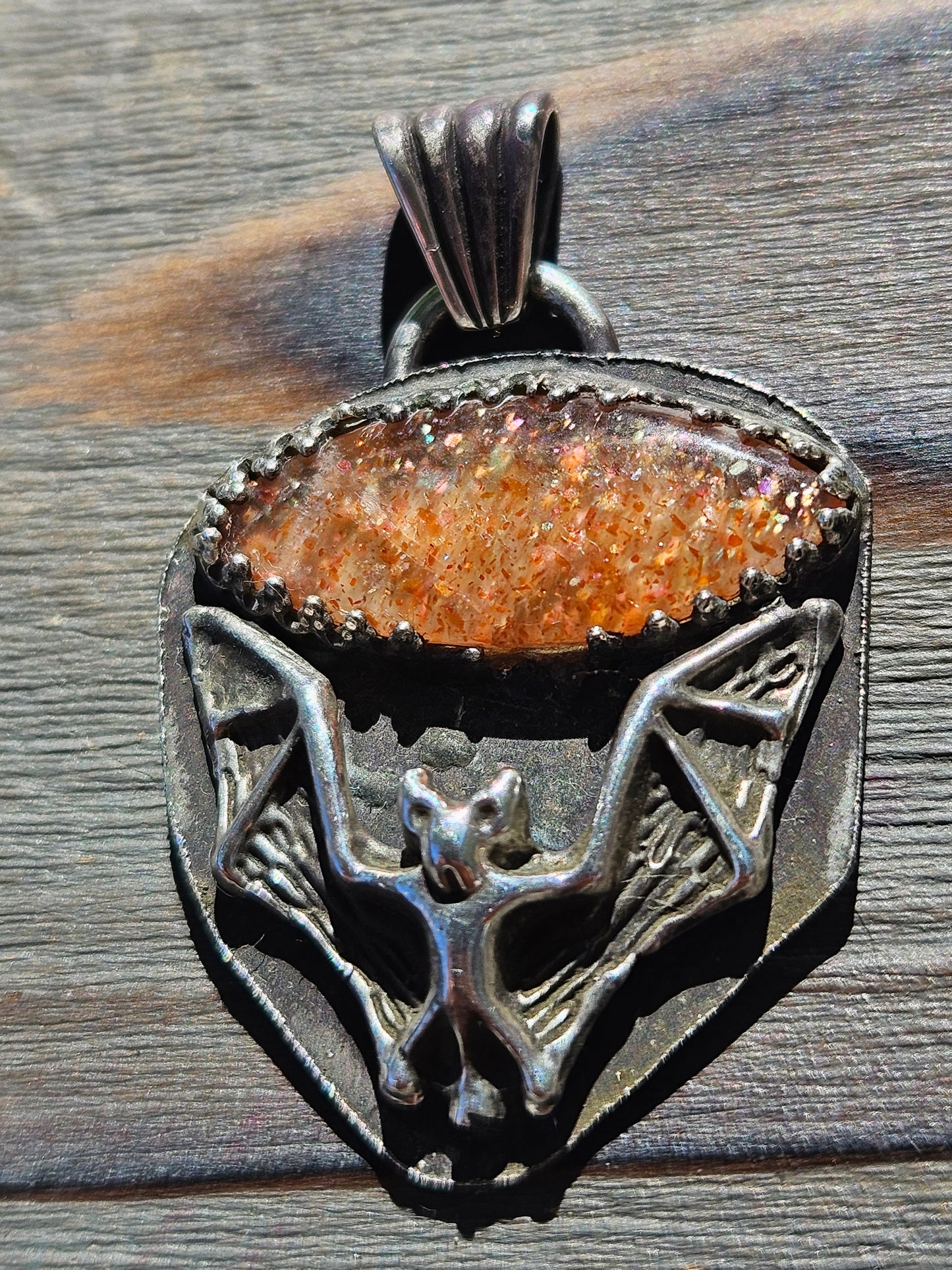 "Batty" Sunstone Pendant