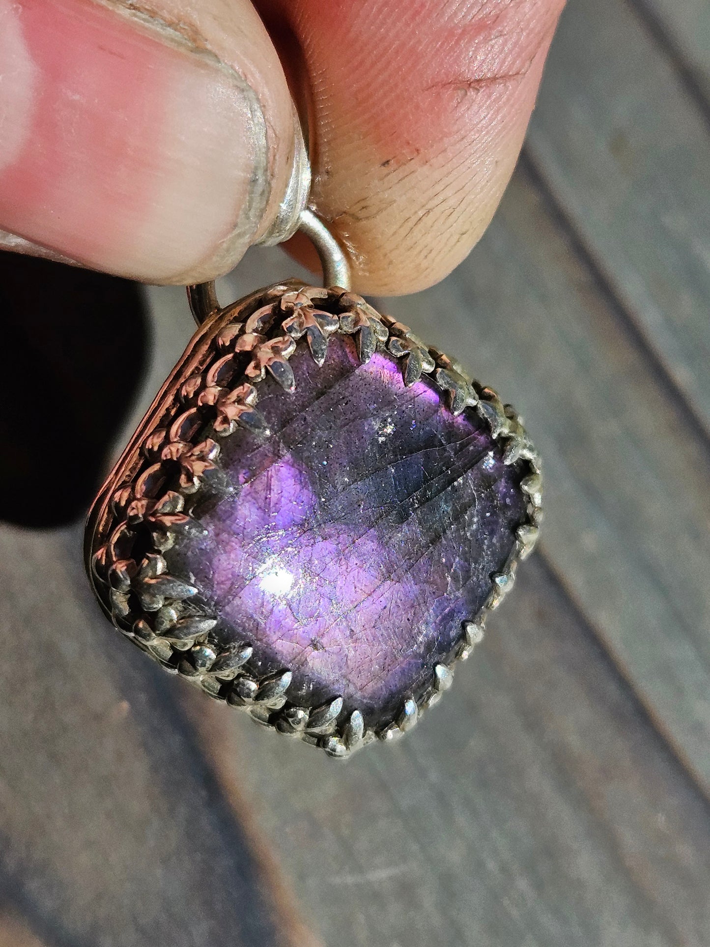 "Purple Haze" Labradorite Pendant