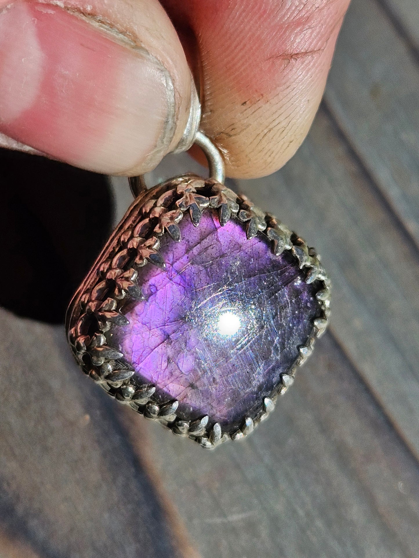 "Purple Haze" Labradorite Pendant