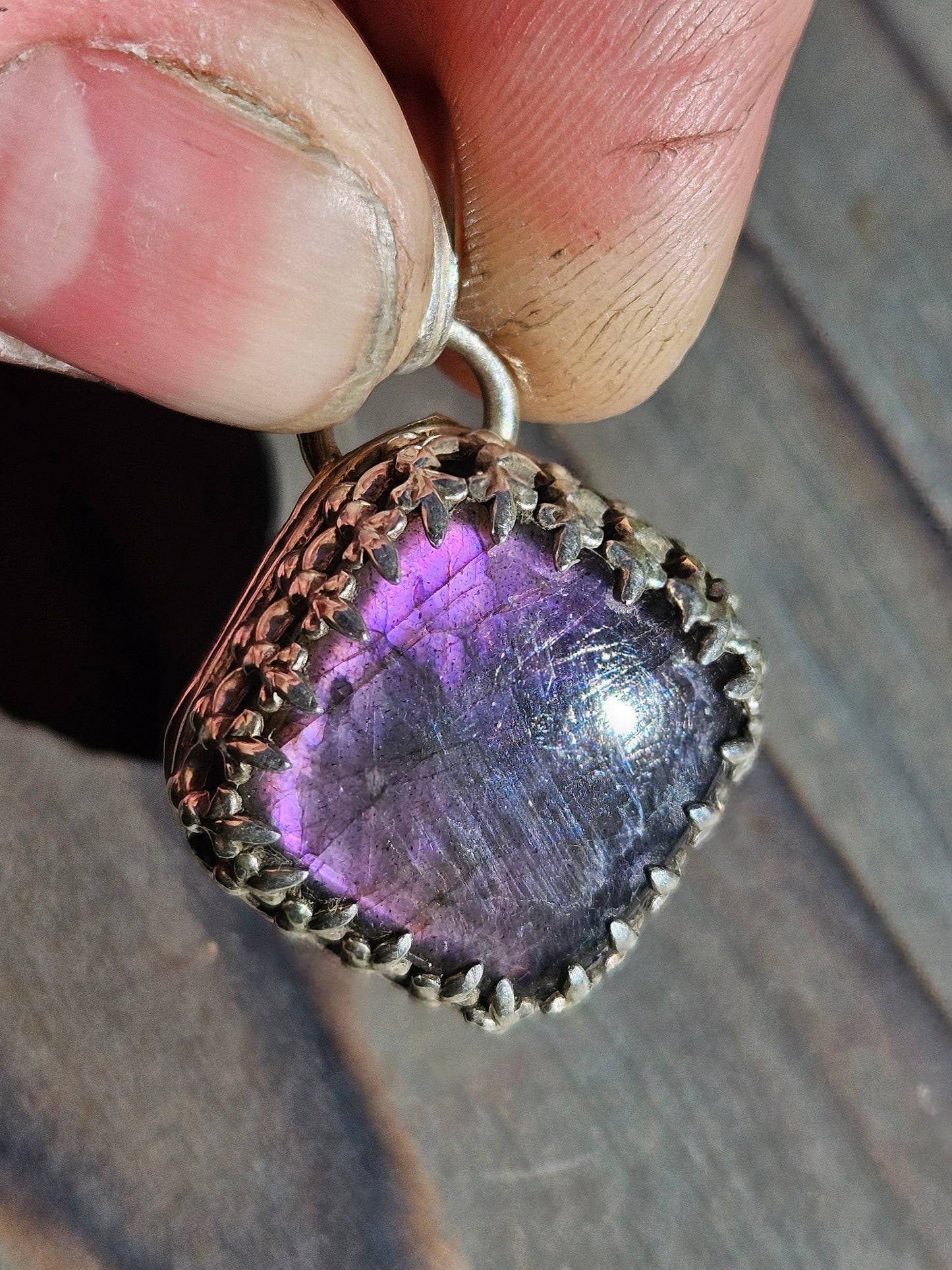 "Purple Haze" Labradorite Pendant