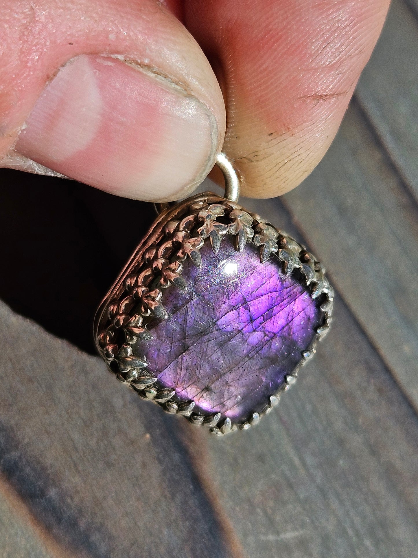 "Purple Haze" Labradorite Pendant