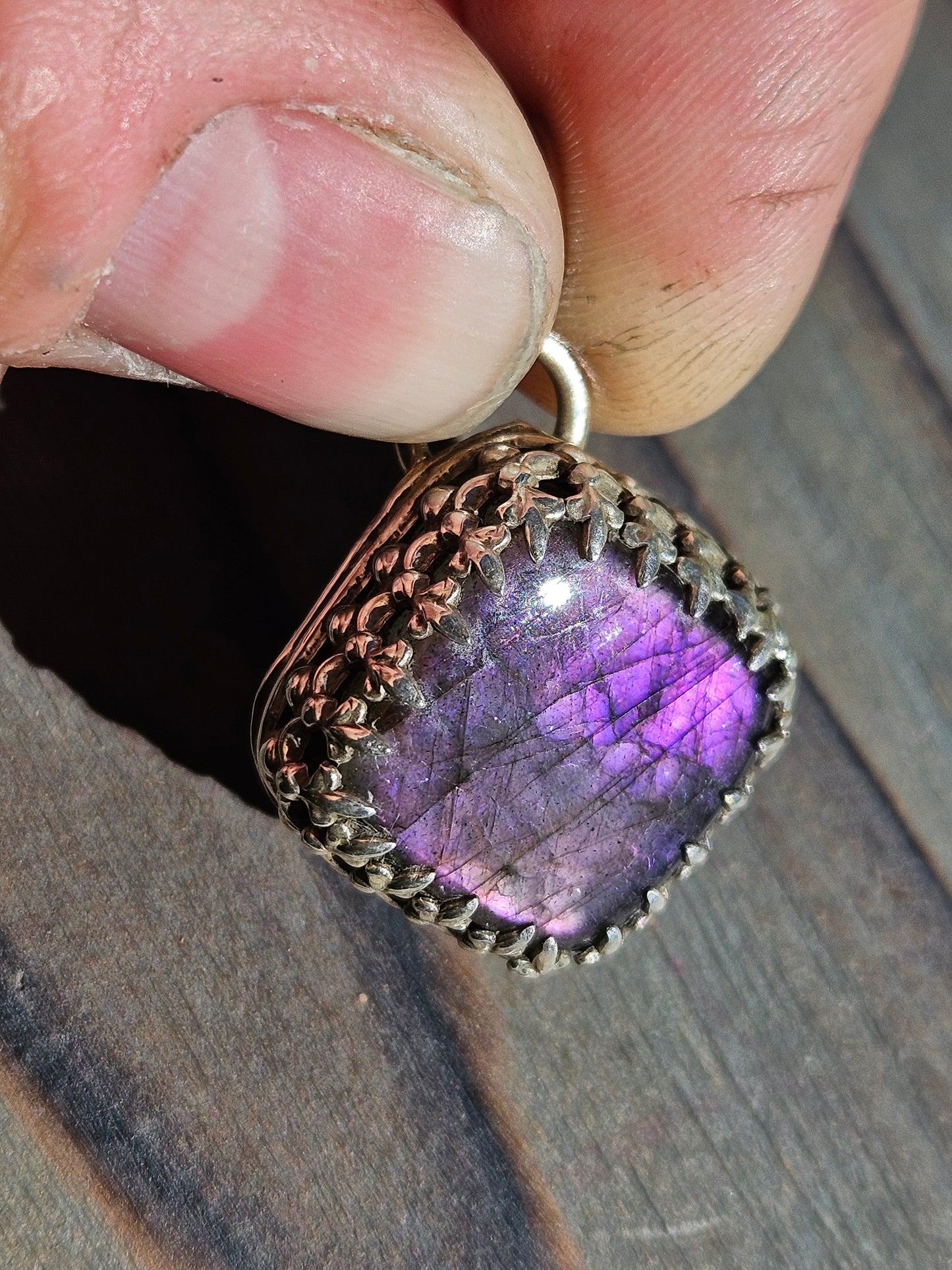 "Purple Haze" Labradorite Pendant