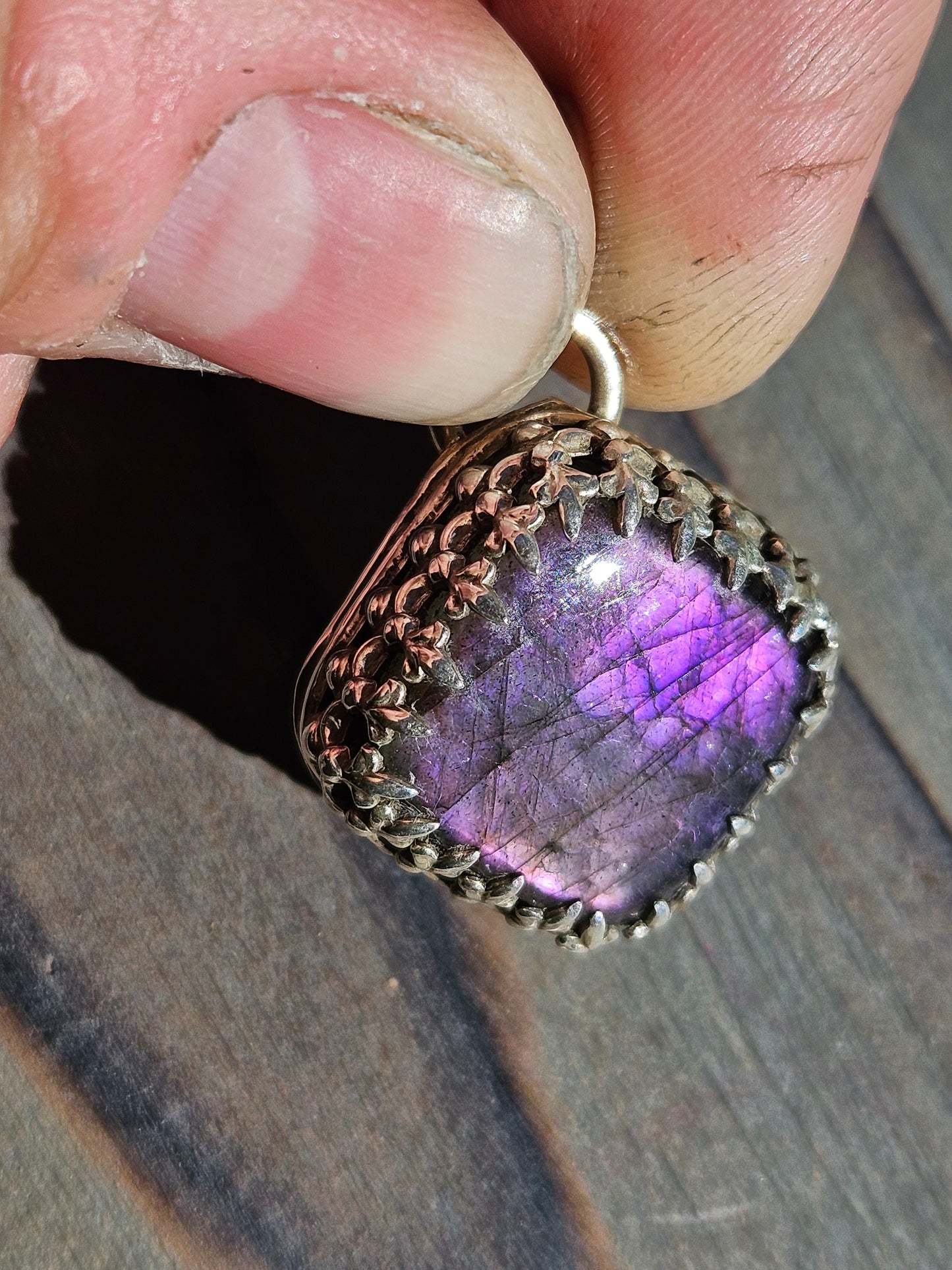 "Purple Haze" Labradorite Pendant