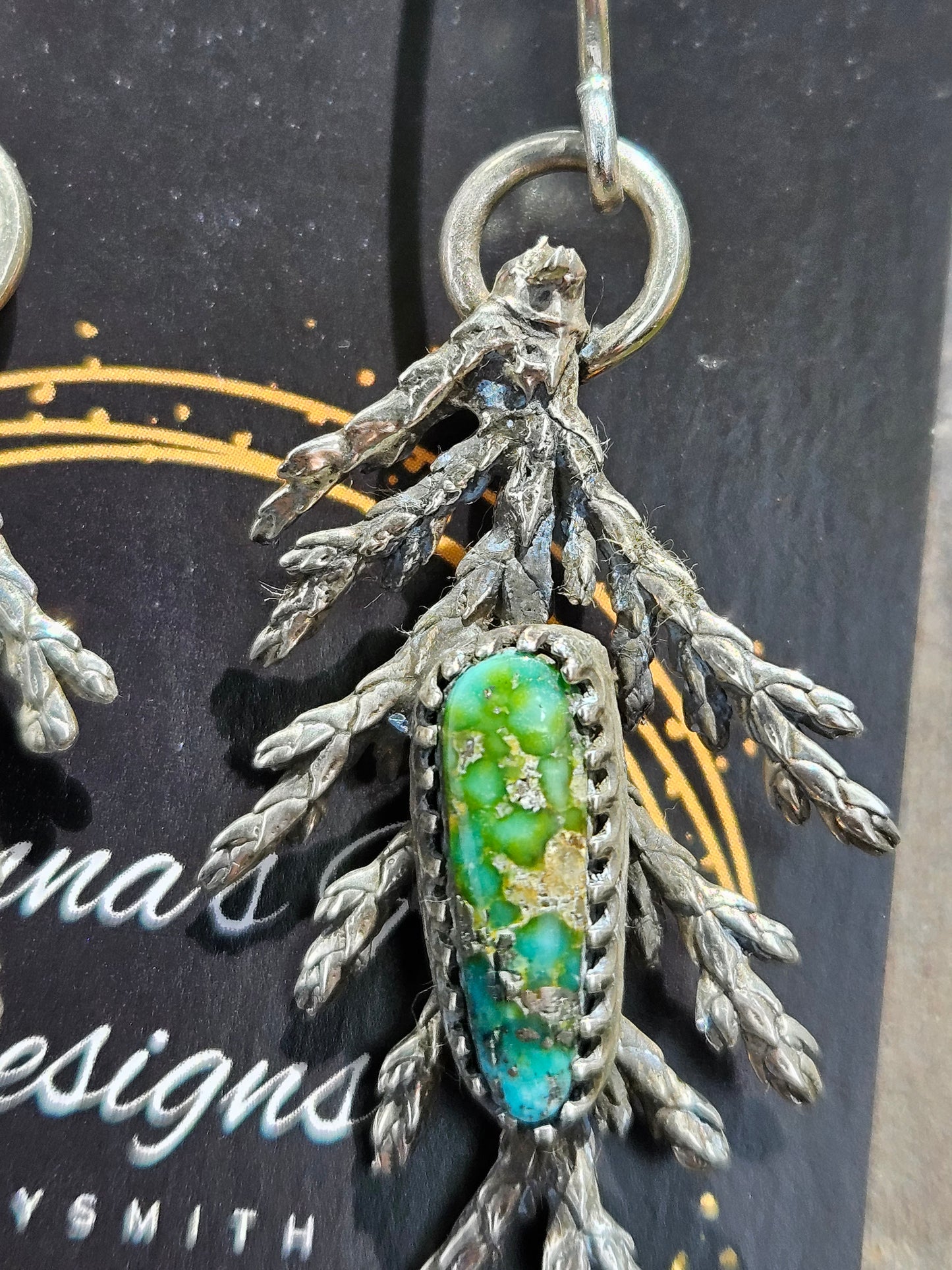 "Cequoise"Cedar Turquoise Earrings