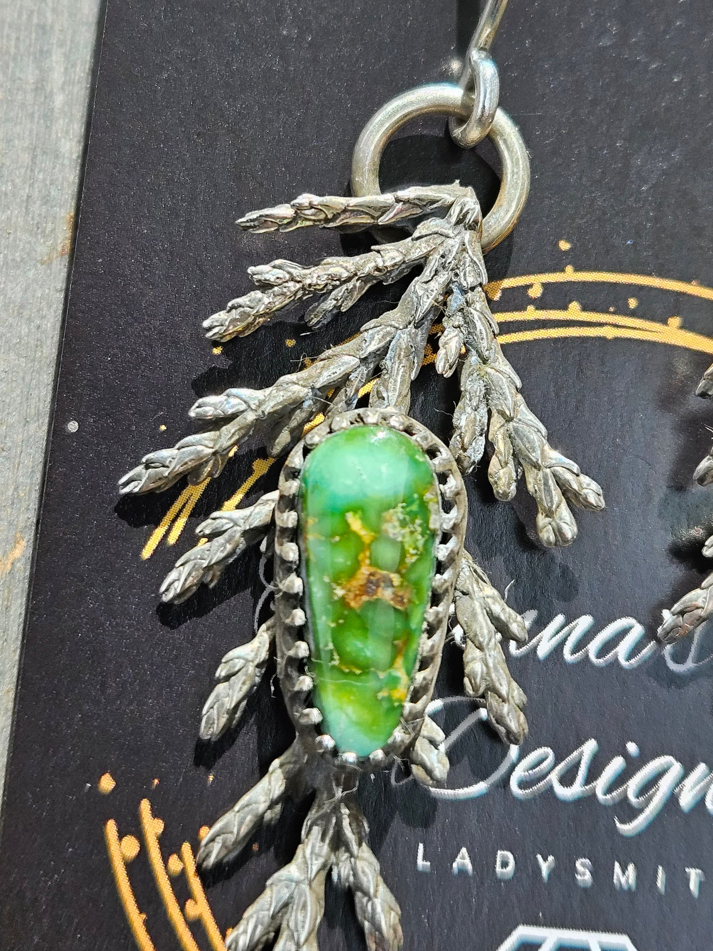 "Cequoise"Cedar Turquoise Earrings