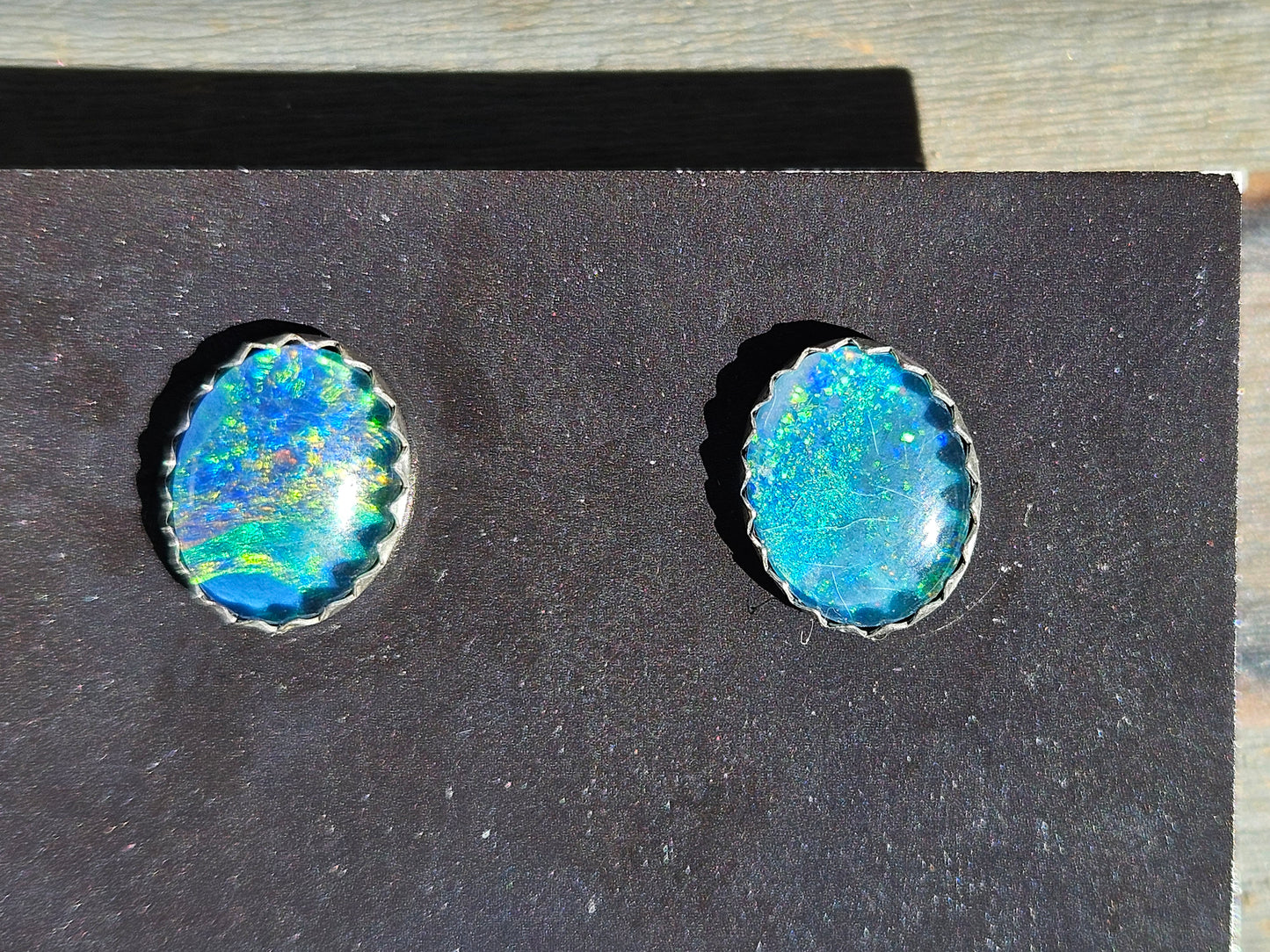 "Boss" Opal Stud Earrings