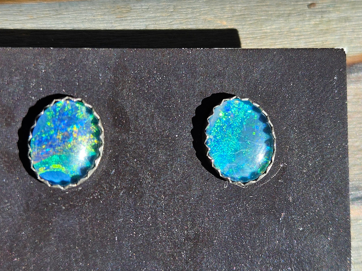 "Boss" Opal Stud Earrings