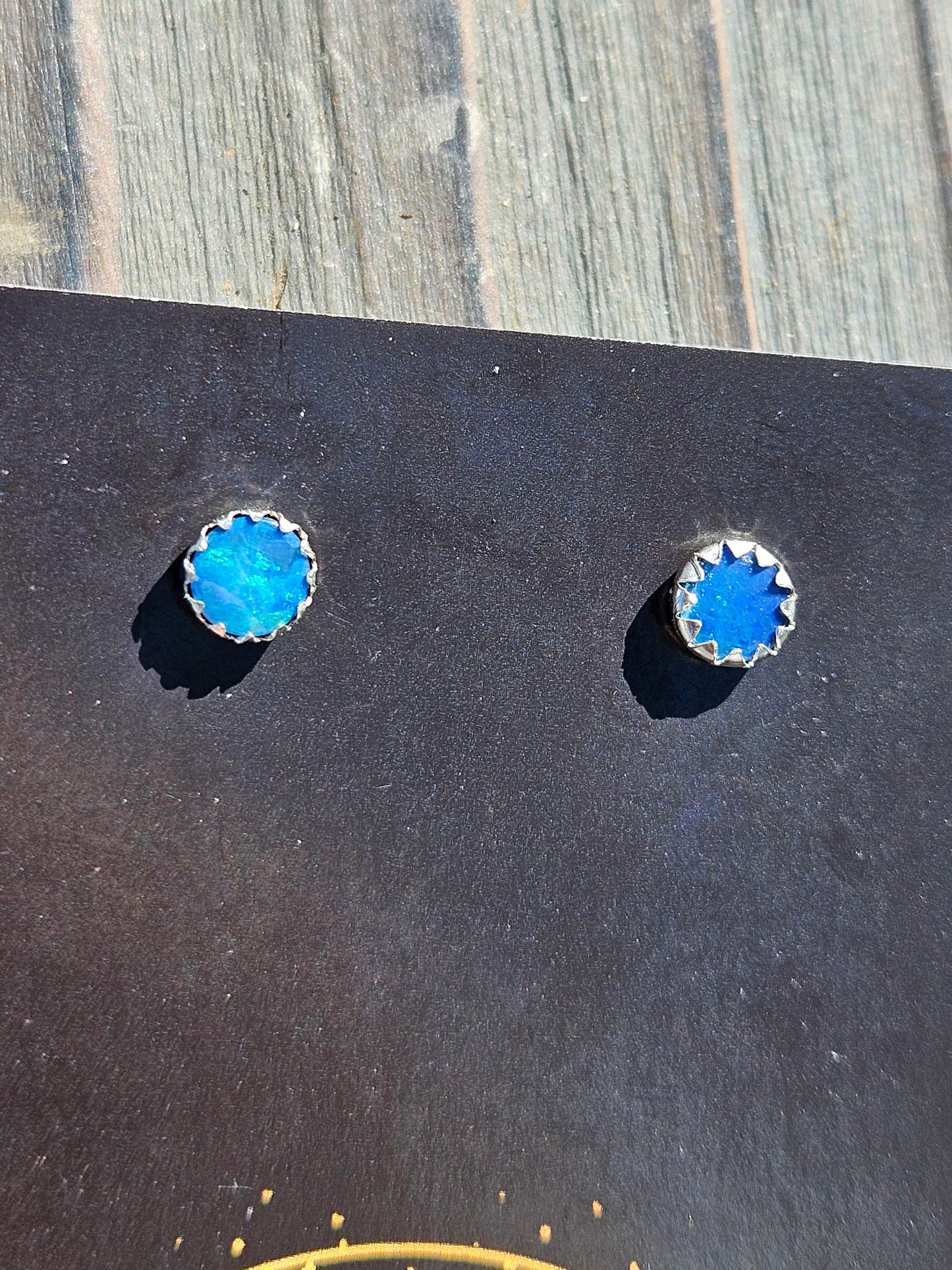 Australian Opal Stud Earrings