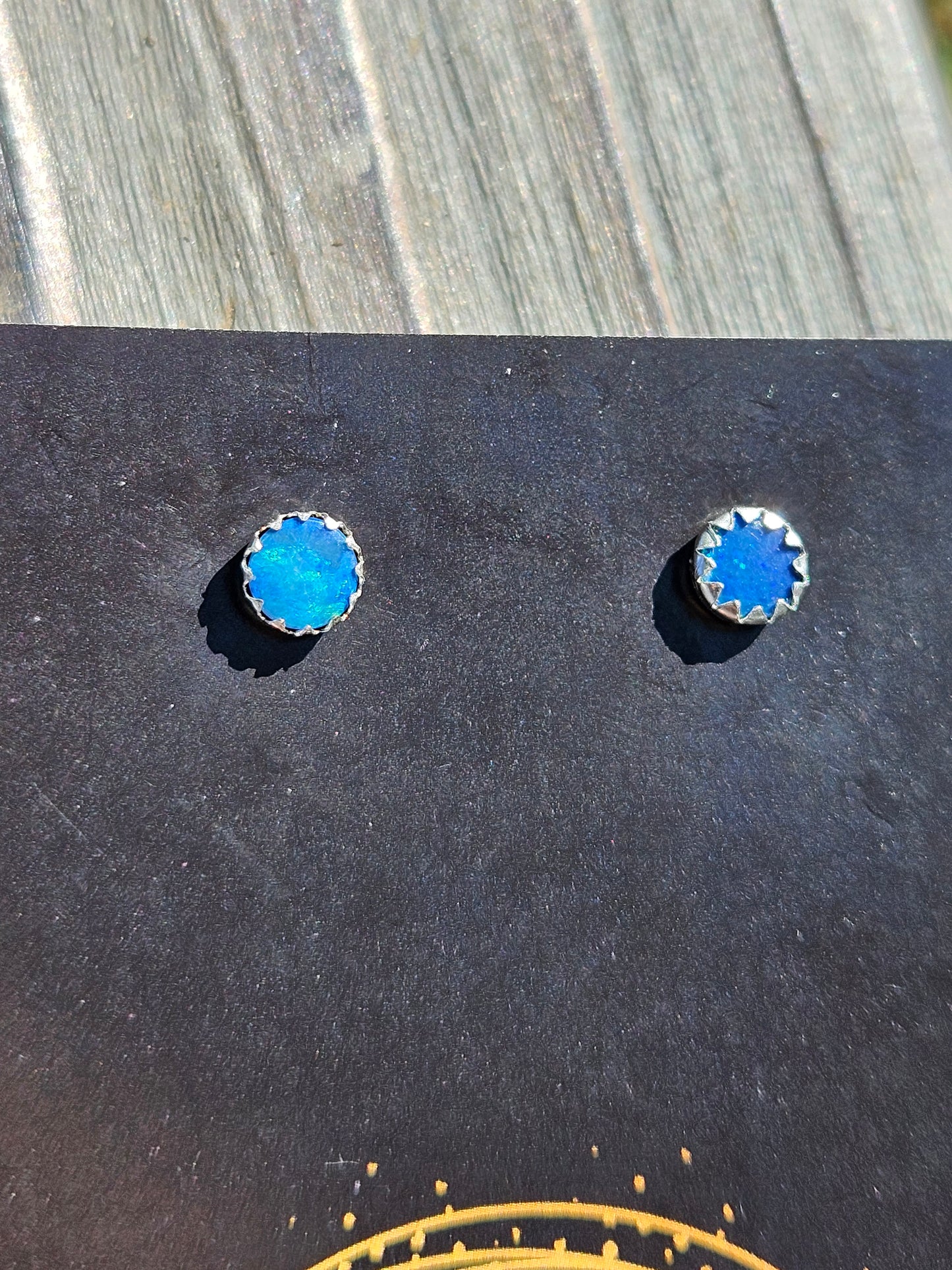 Australian Opal Stud Earrings