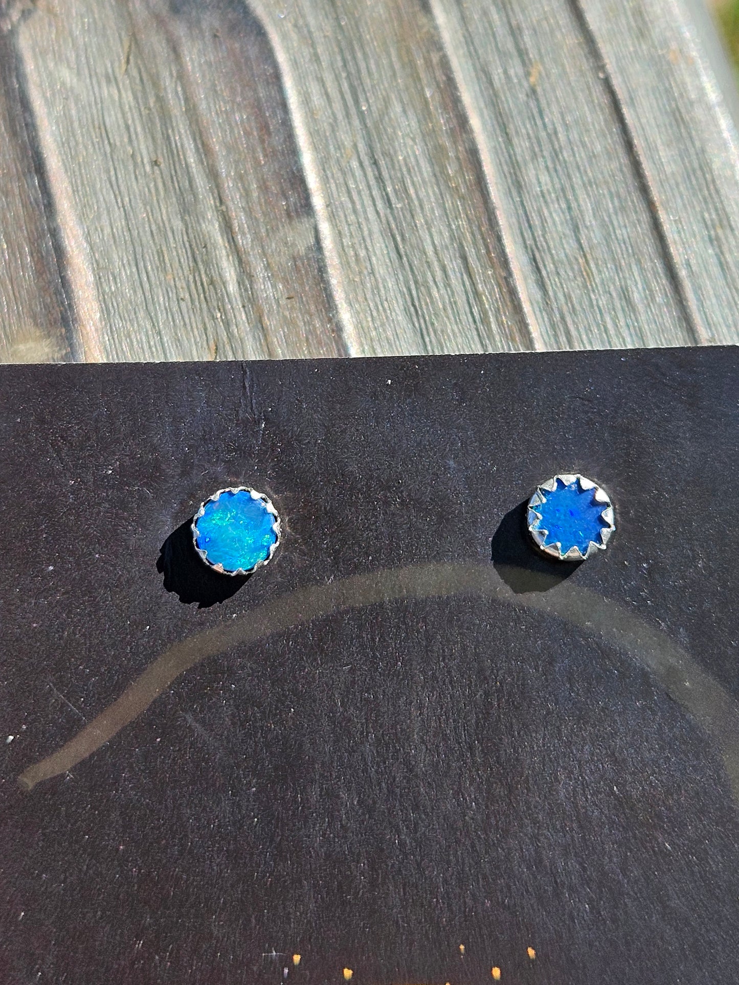 Australian Opal Stud Earrings