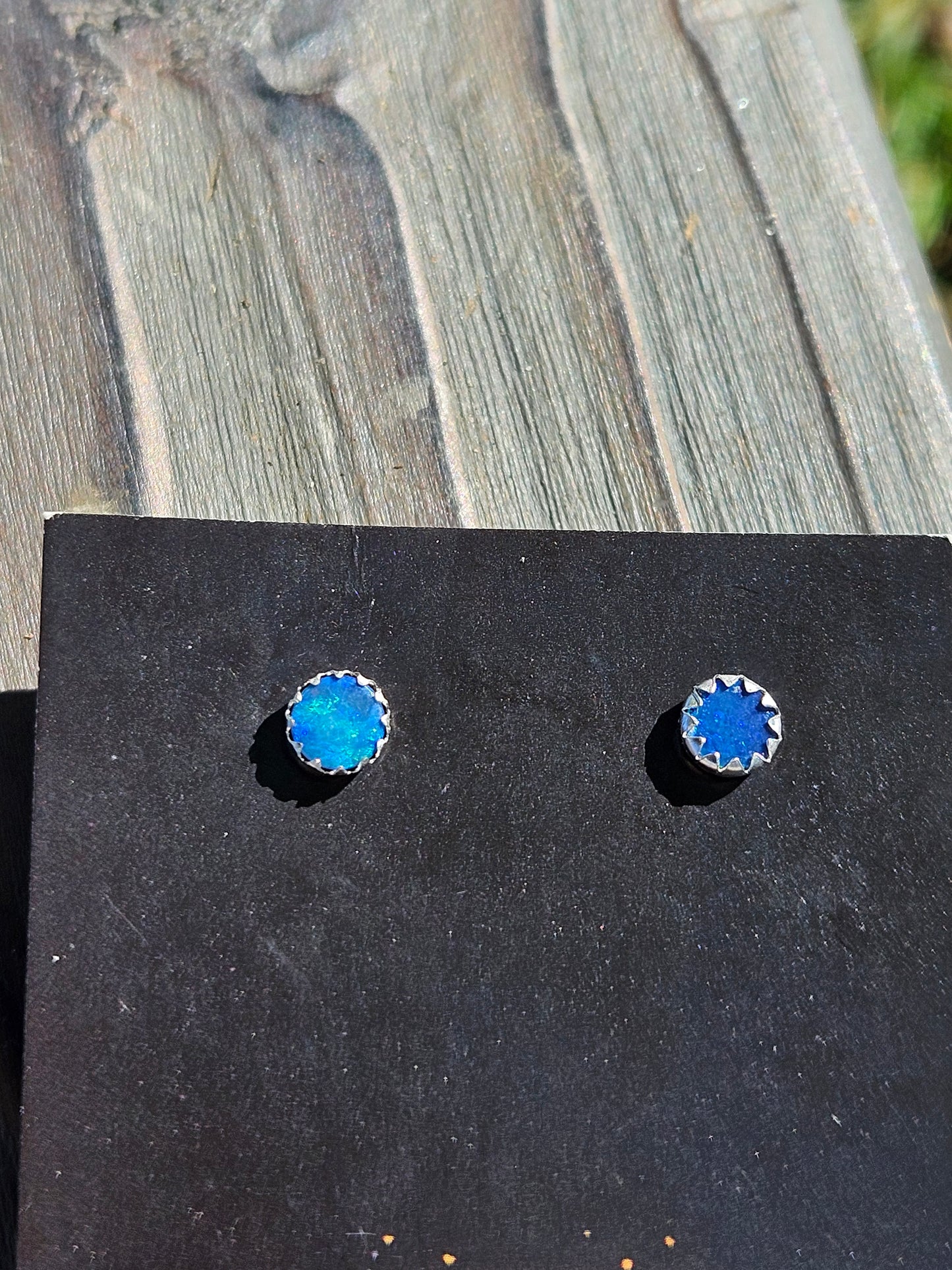 Australian Opal Stud Earrings